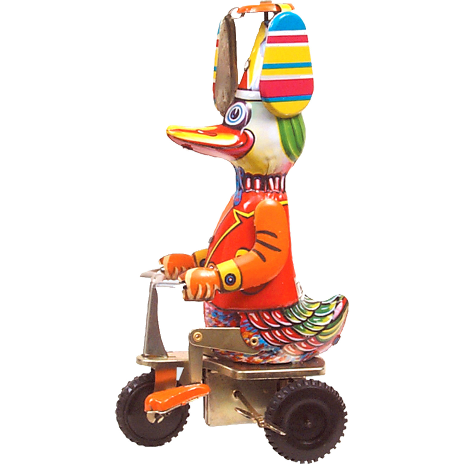 TIN WIND UP DUCK/BIKE EACH