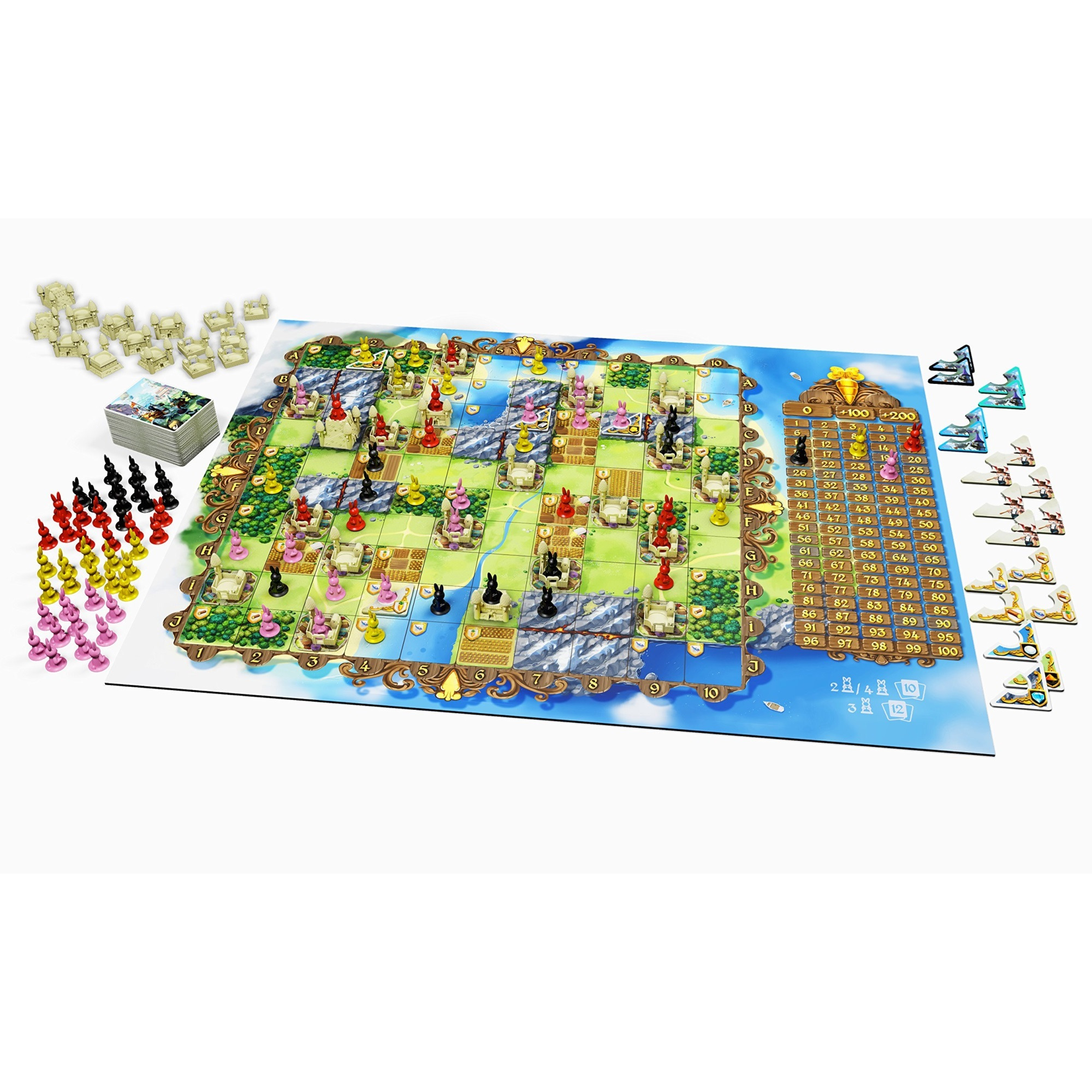 IELLO Bunny Kingdom, Strategy Board Game, Expand Your Fief by Just a Hare, 45 Minute Play Time, 2 to 4 Players, for Ages 14 and Up