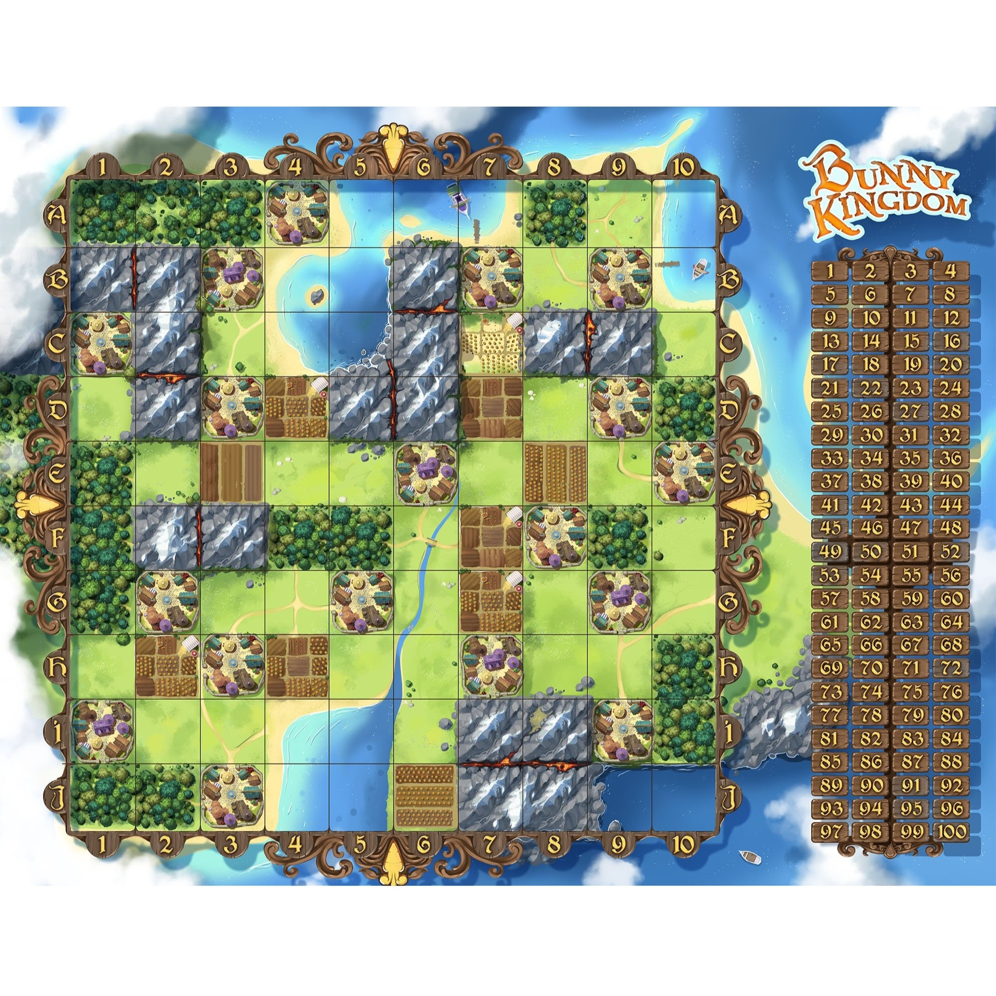 IELLO Bunny Kingdom, Strategy Board Game, Expand Your Fief by Just a Hare, 45 Minute Play Time, 2 to 4 Players, for Ages 14 and Up