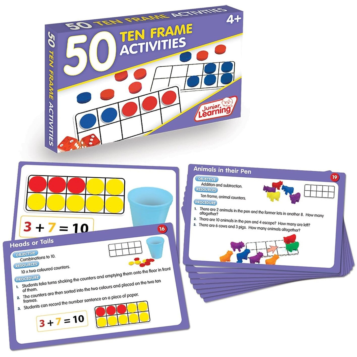 50 TEN FRAME ACTIVITIES