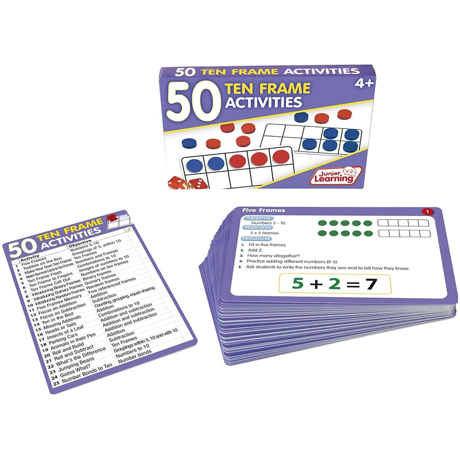 50 TEN FRAME ACTIVITIES