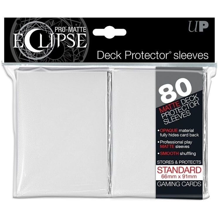 Deck Protectors - Pro Matte - Eclipse White - Pack of 80