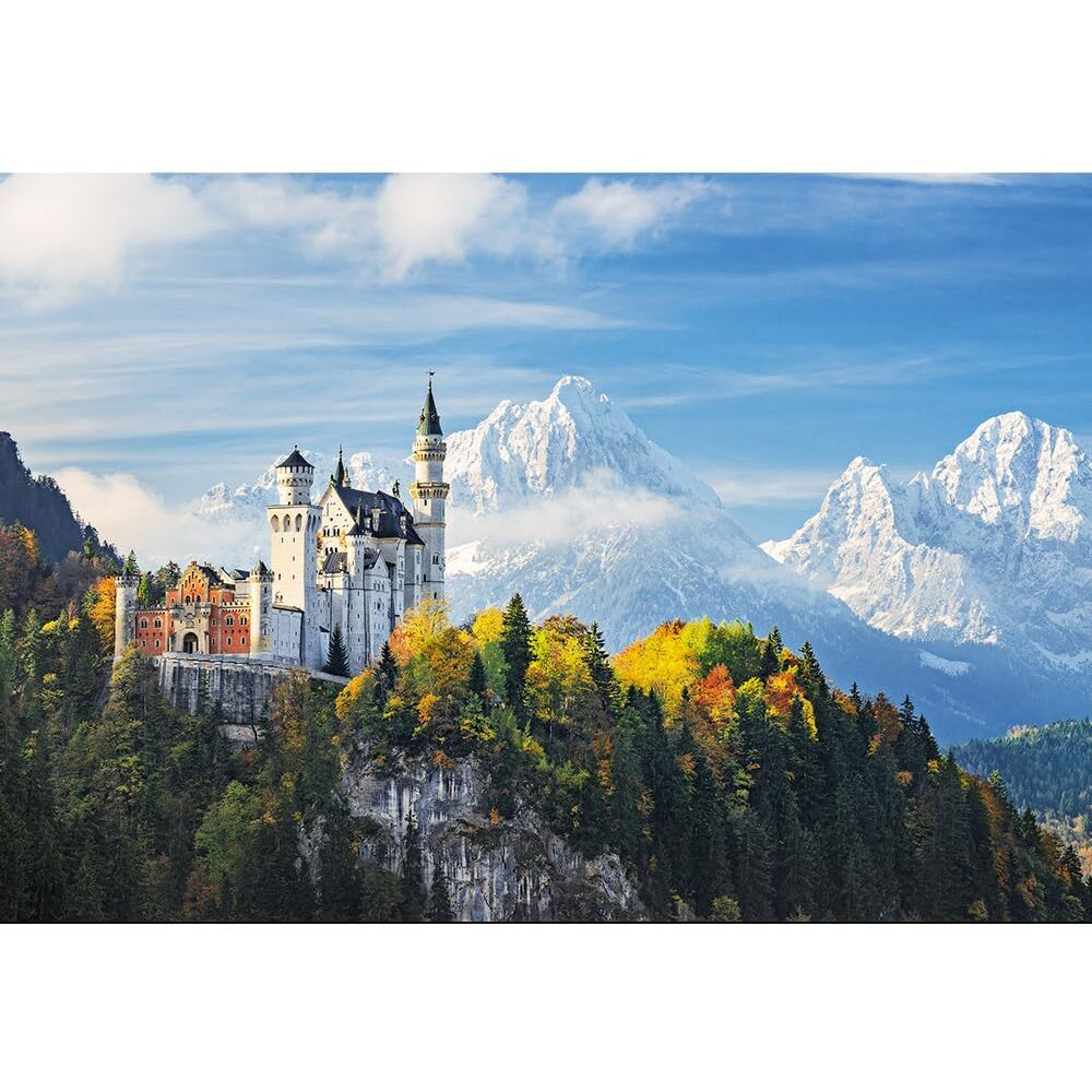 Trefl 1500 Piece Jigsaw Puzzle Bawarian Alps, Neuschwanstein Castle, Germany, Multicolor