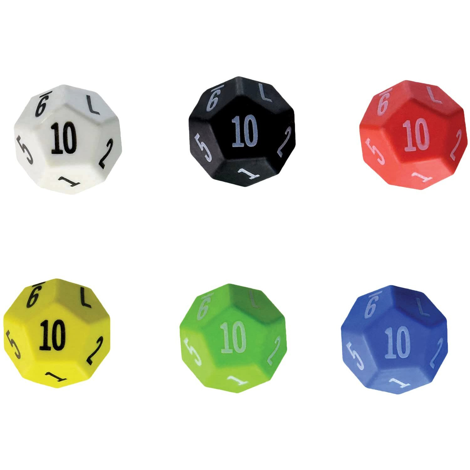 12 SIDED DICE 6 PACK