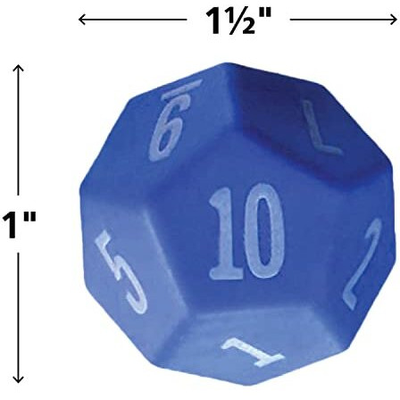 12 SIDED DICE 6 PACK