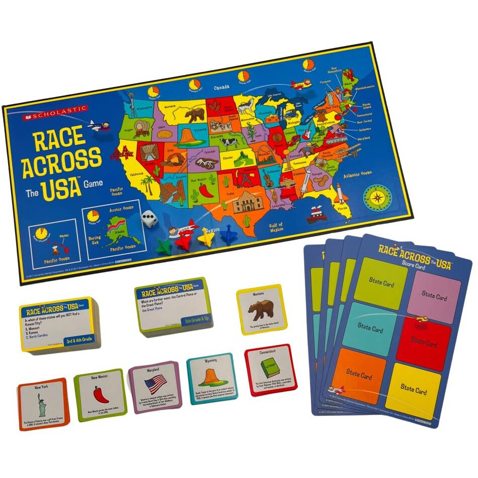 Scholastic Race Across the USA Game
