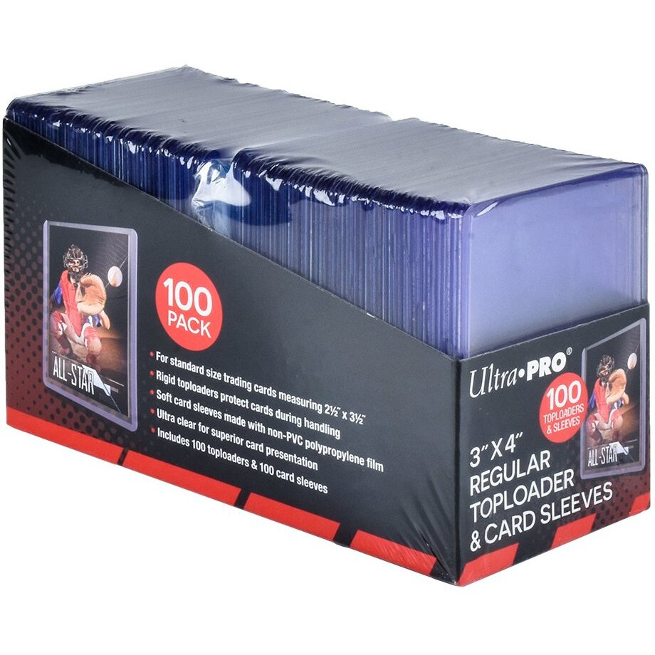 Toploader - 3x4 with Sleeve (100 per pack)