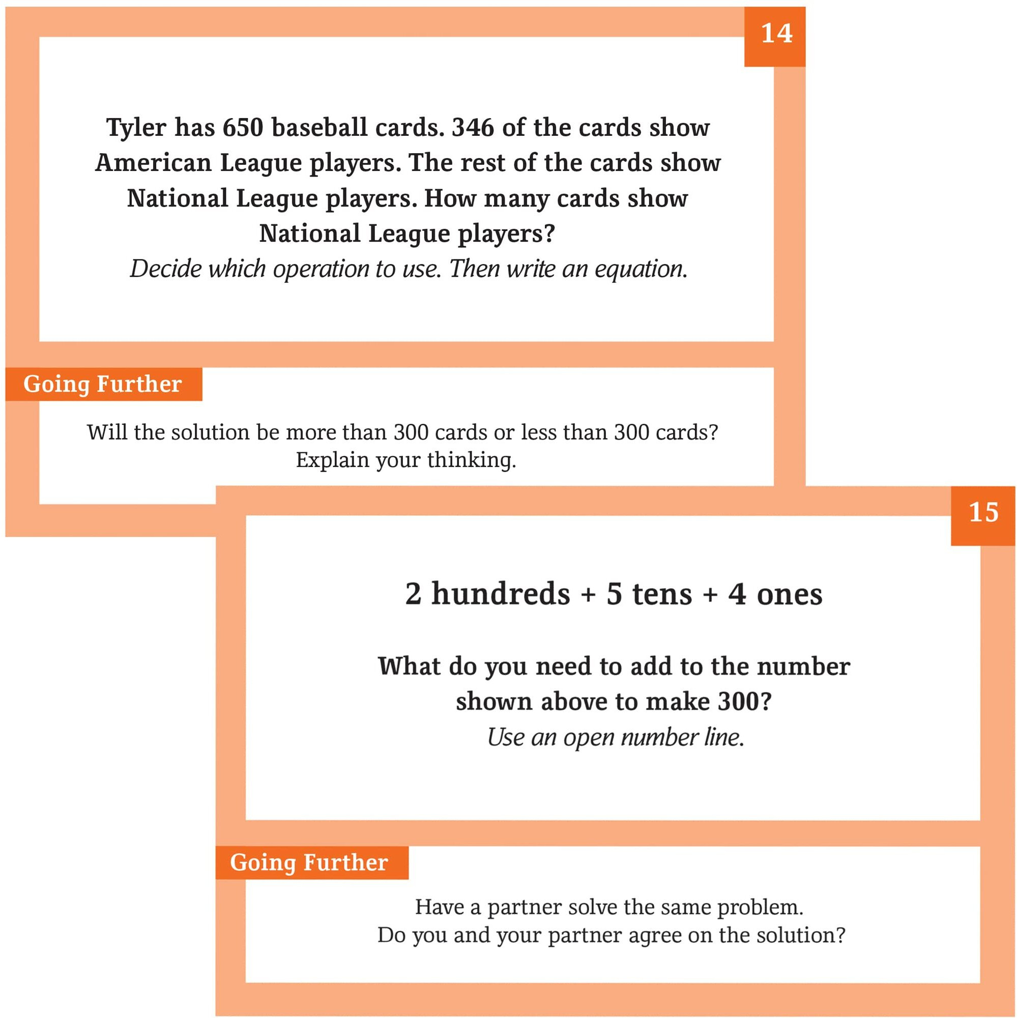 PROBLEM SOLVING PRACTICE CARDS GR 3
