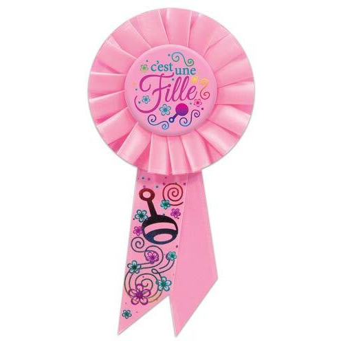 C'est une fille (It's A Girl) Rosette