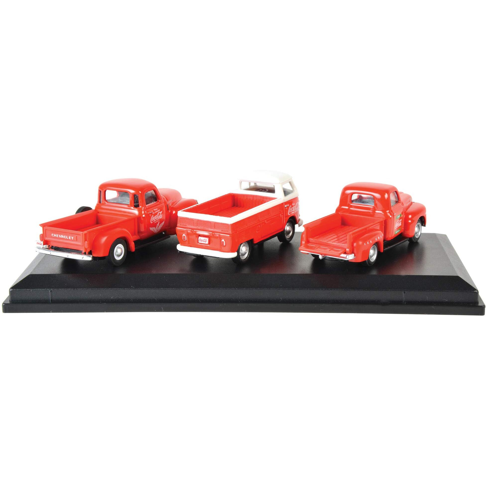 Classic Pickups Gift Set of 3 Pickup Trucks &quotCoca Cola" 1/72 Diecast Model Cars by Motorcity Classics"""