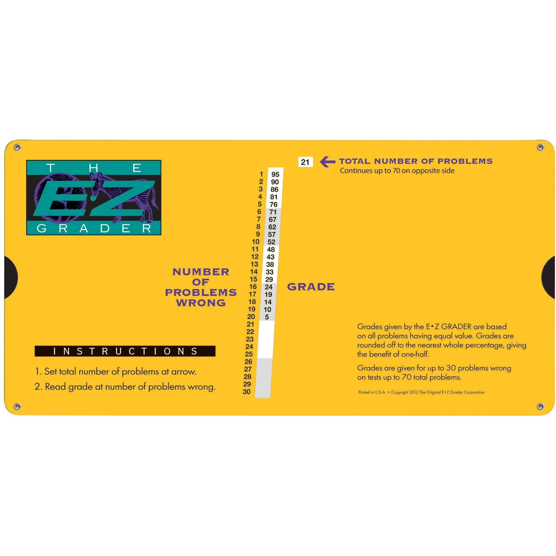 (3 EA) LARGE PRINT E-Z GRADER