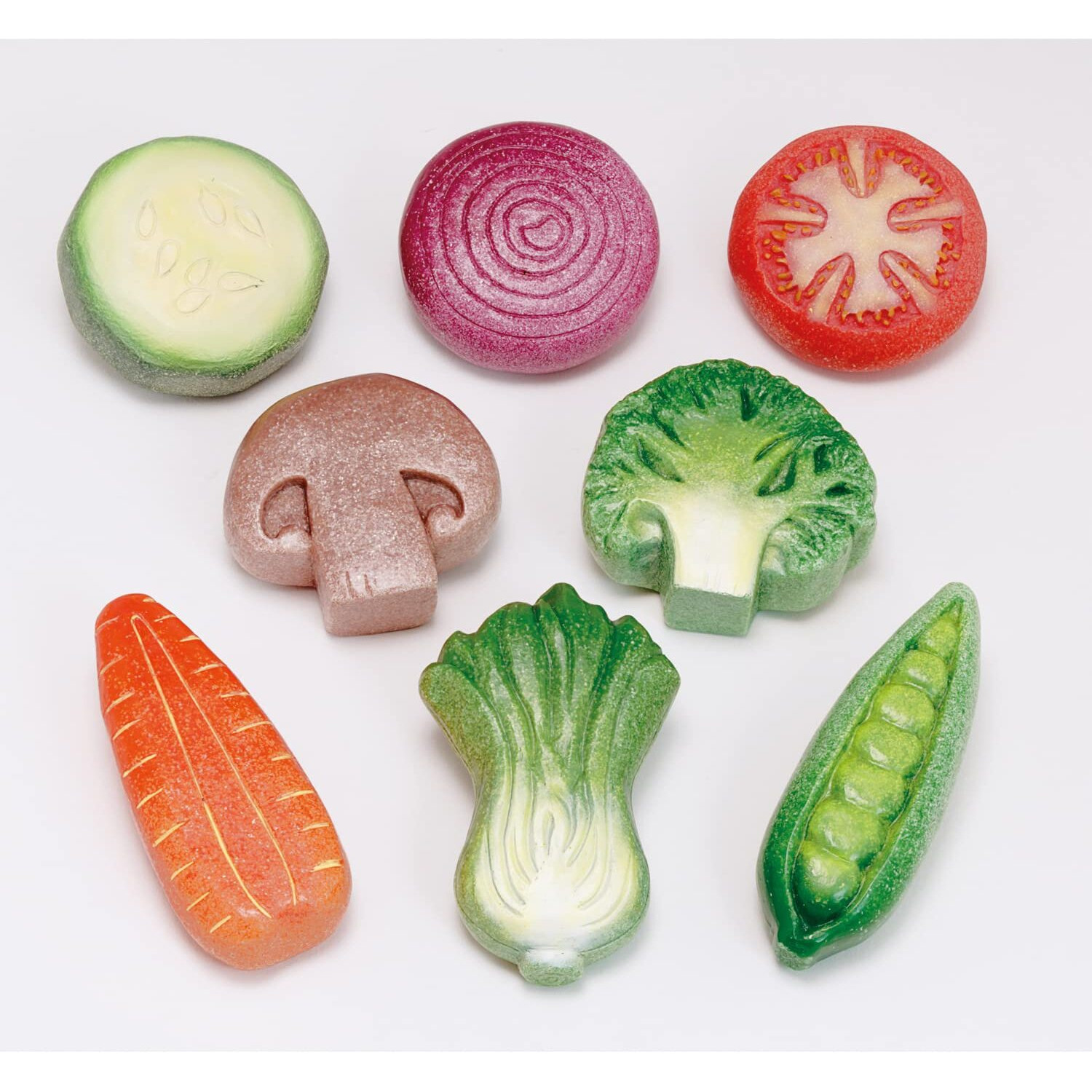 VEGETABLE SENSORY STONES