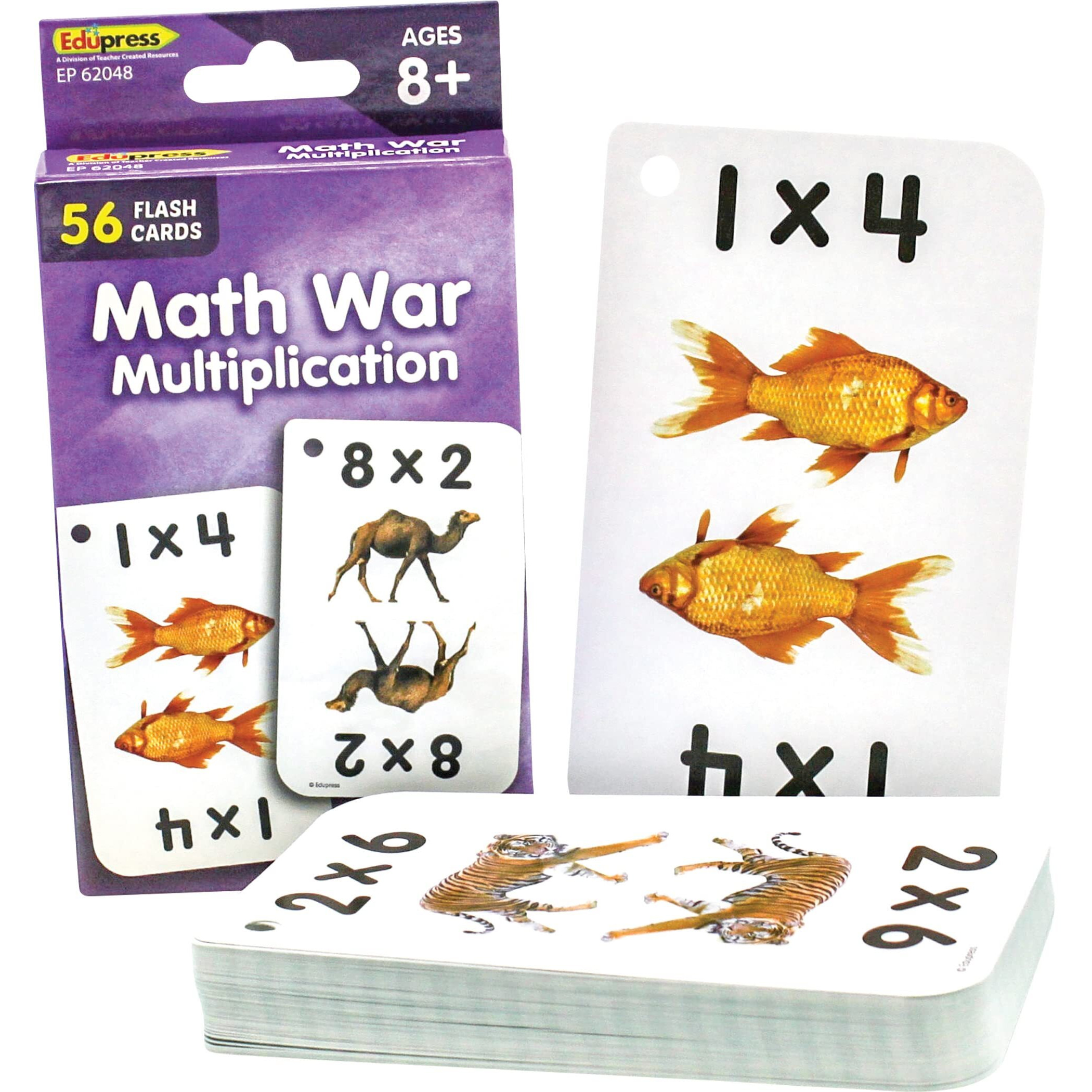MATH WAR MULTIPLICATION FLASH CARDS
