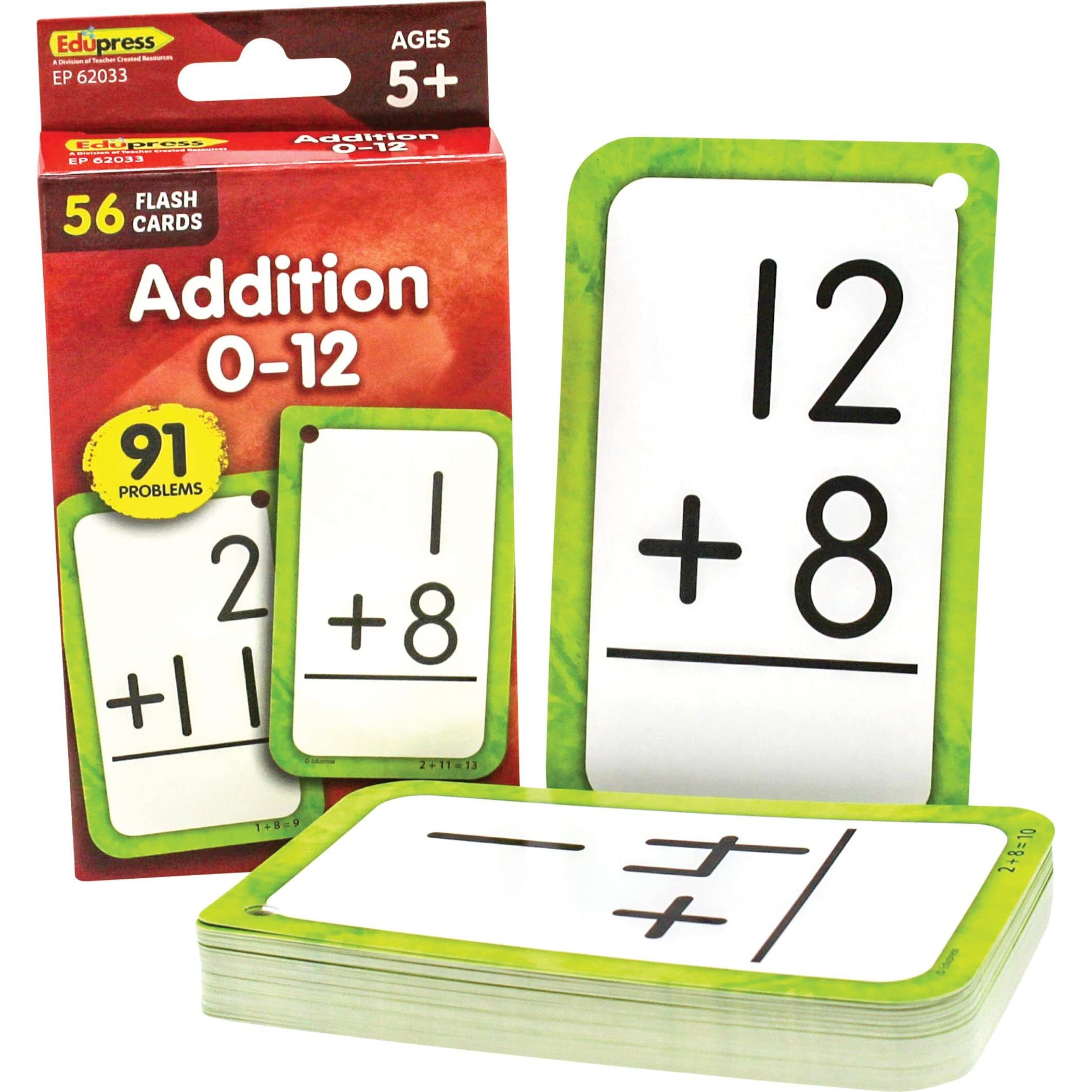 ADDITON 0-12 FLASH CARDS