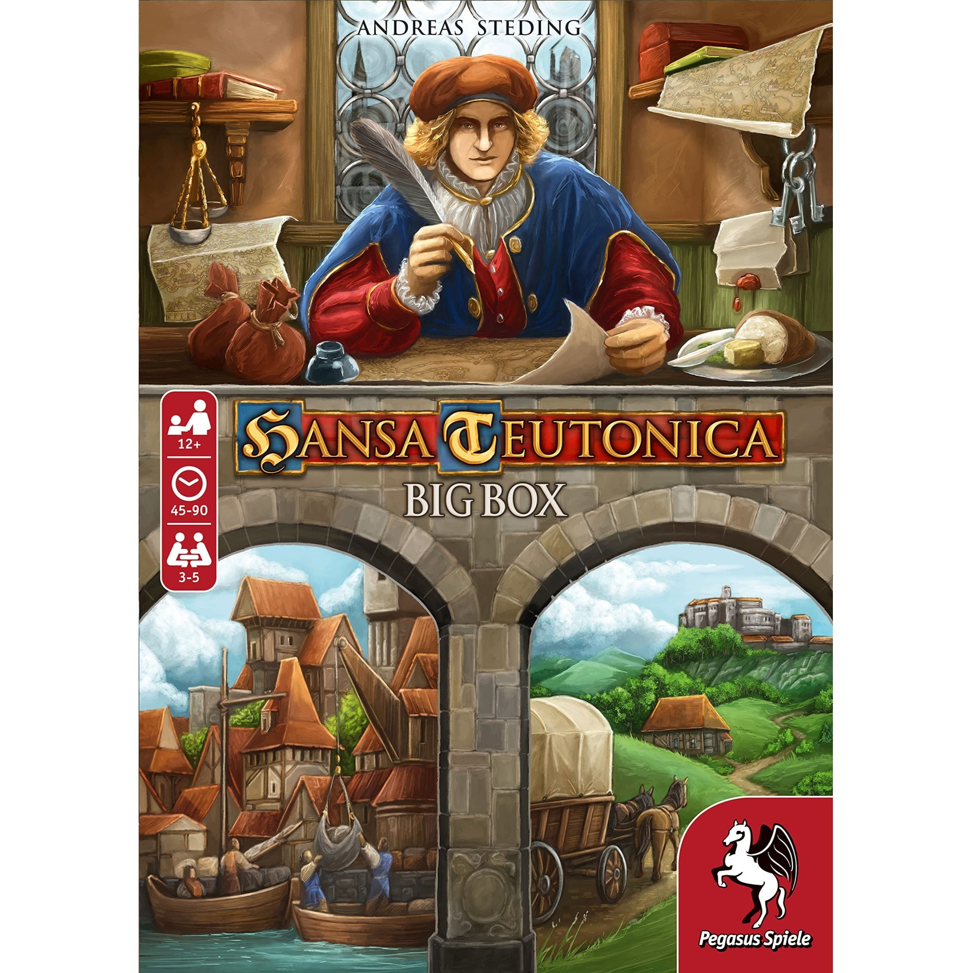 Pegasus Spiele 55148G - Hansa Teutonica Big Box, Grey