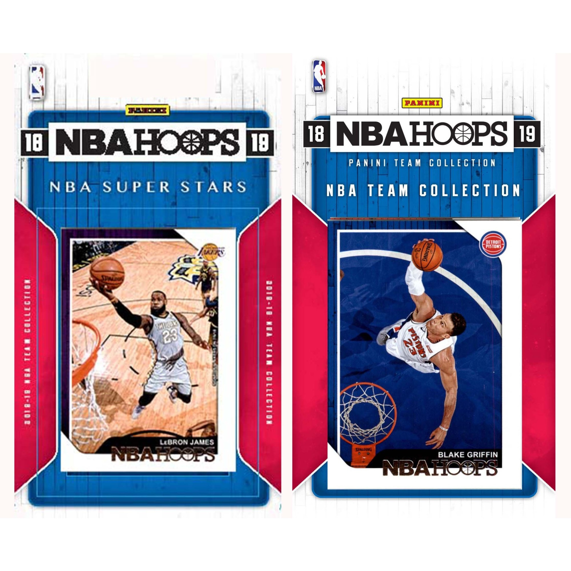 NBA Detroit Pistons Licensed 2018-19 Hoops Team Set Plus 2018-19 Hoops All-Star Set