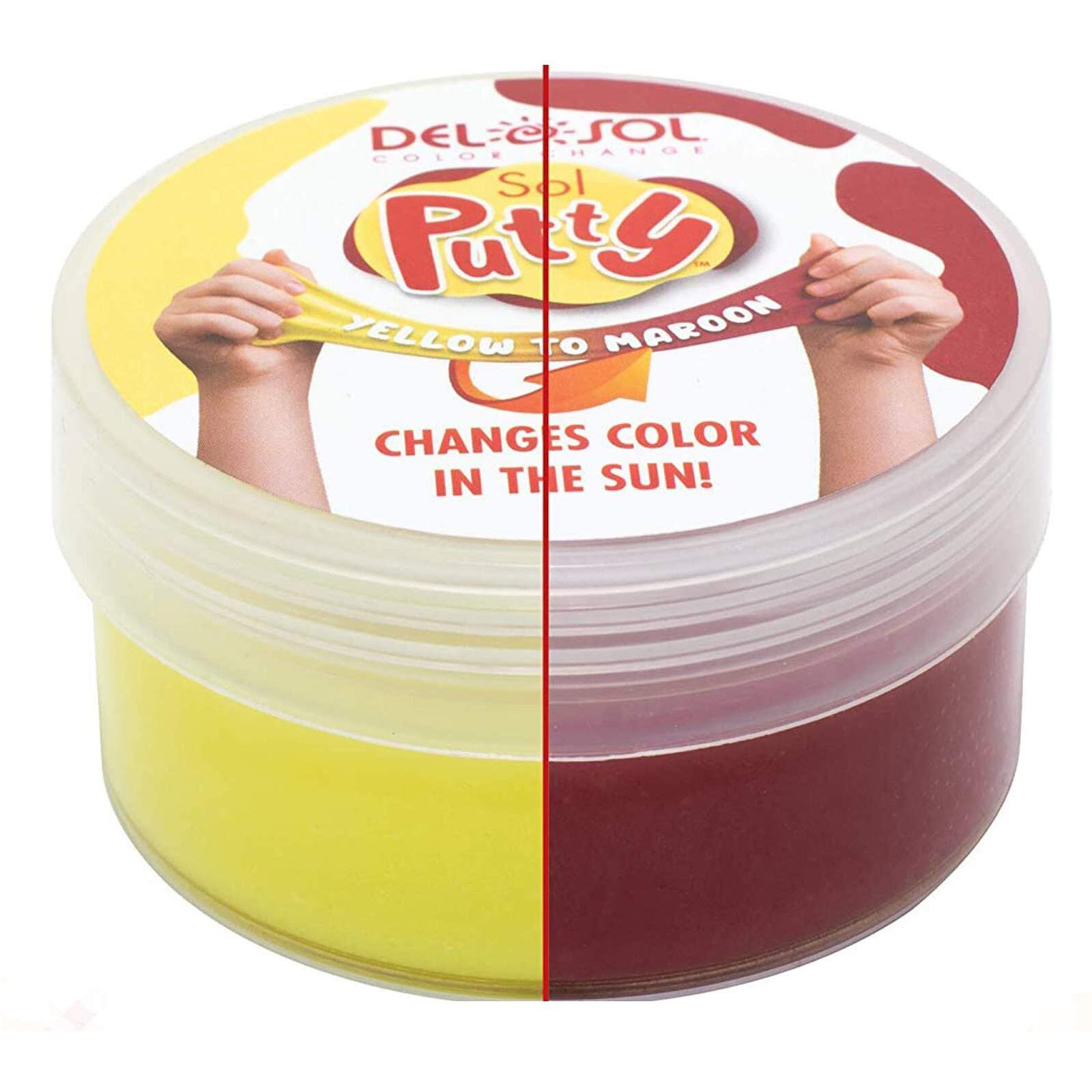 Color-Changing Sol Putty - Yellow to Red by DelSol for Unisex - 1 Pc Putty