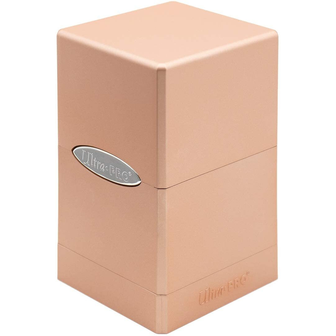Satin Tower Deck Box - Metallic Rose Gold