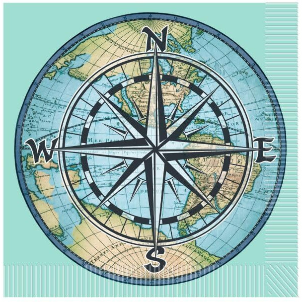 Bon Voyage Luncheon Napkins - Farewell Party Essentials (Pack of 12)