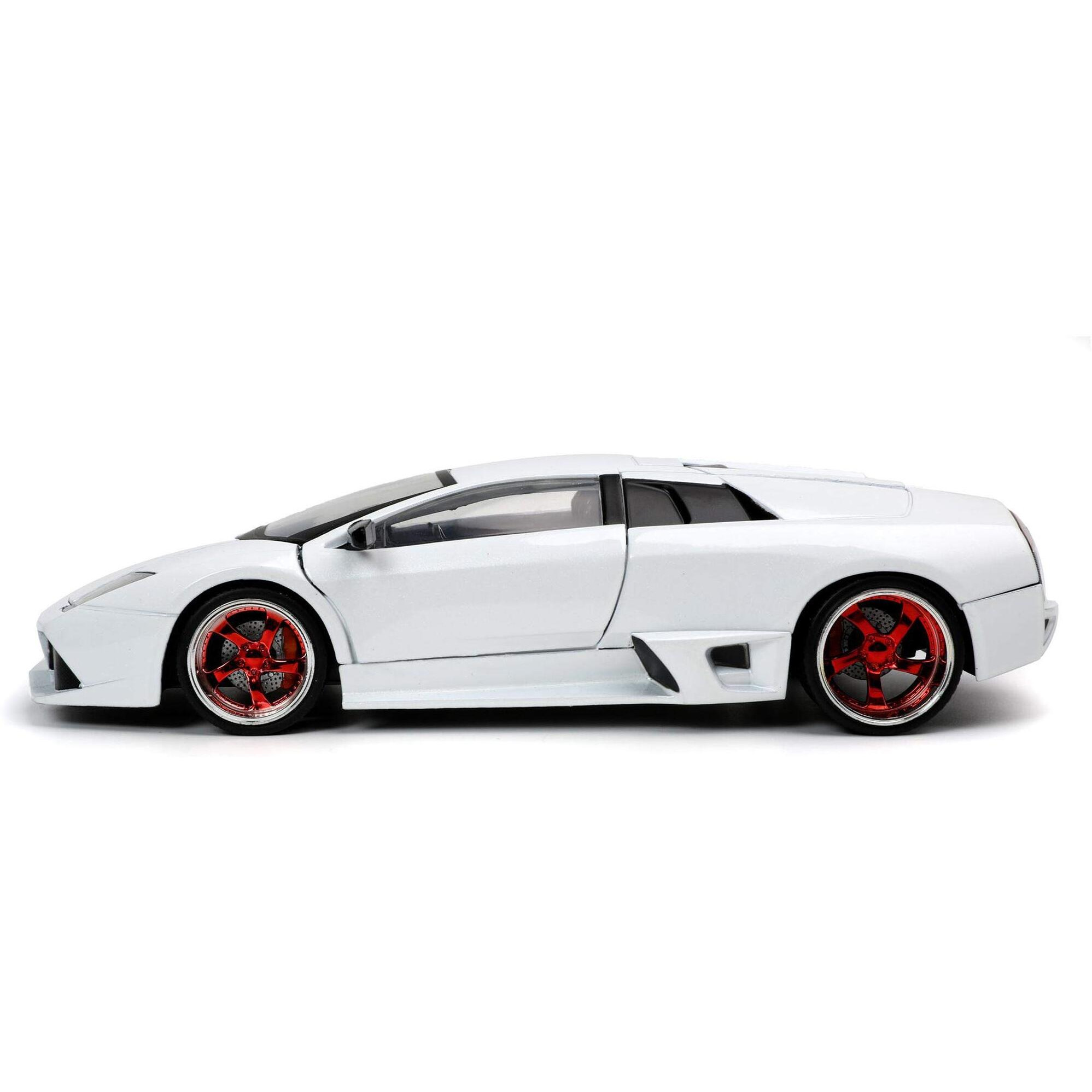 Lamborghini Murcielago LP640 White &quotHyper-Spec" 1/24 Diecast Model Car by Jada