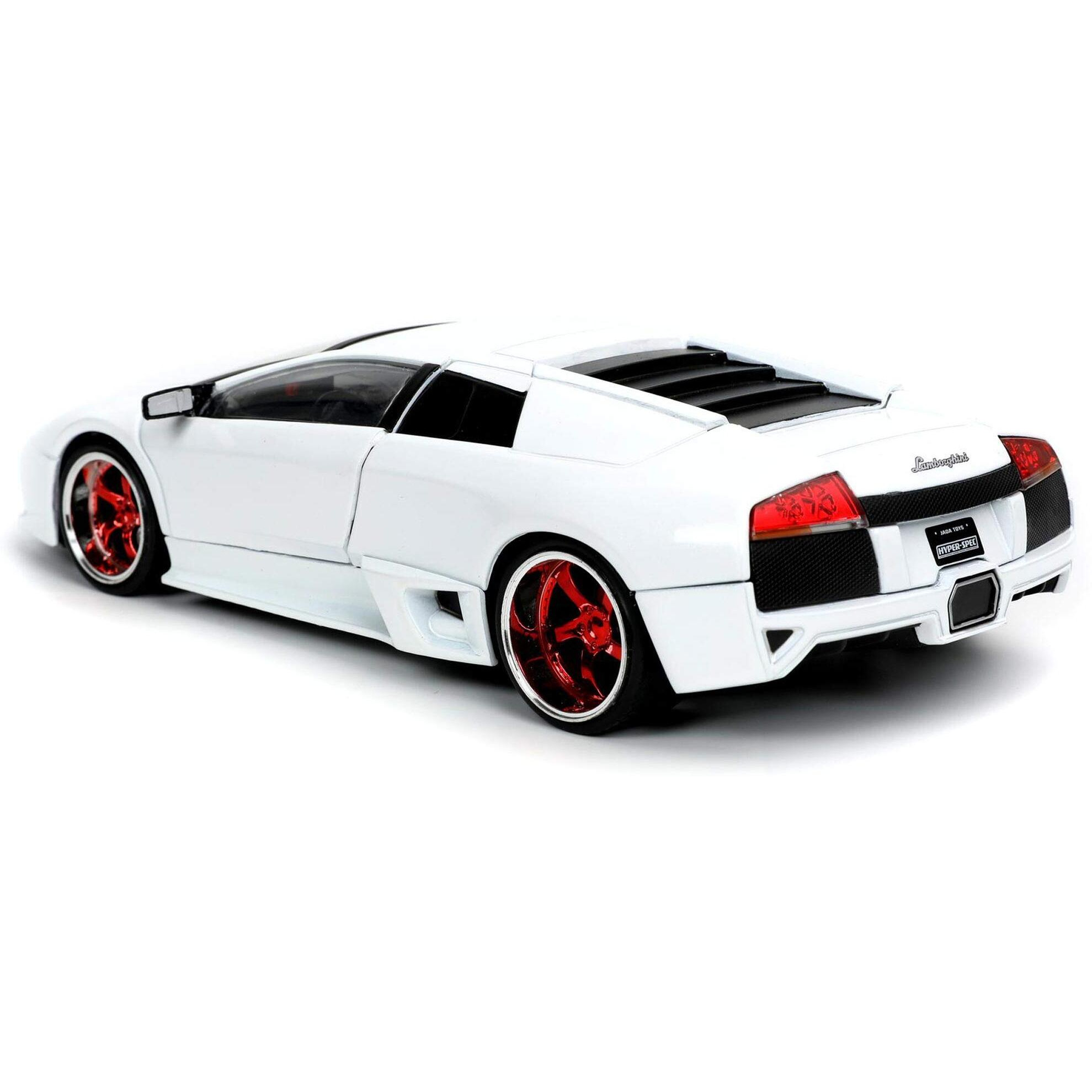 Lamborghini Murcielago LP640 White &quotHyper-Spec" 1/24 Diecast Model Car by Jada