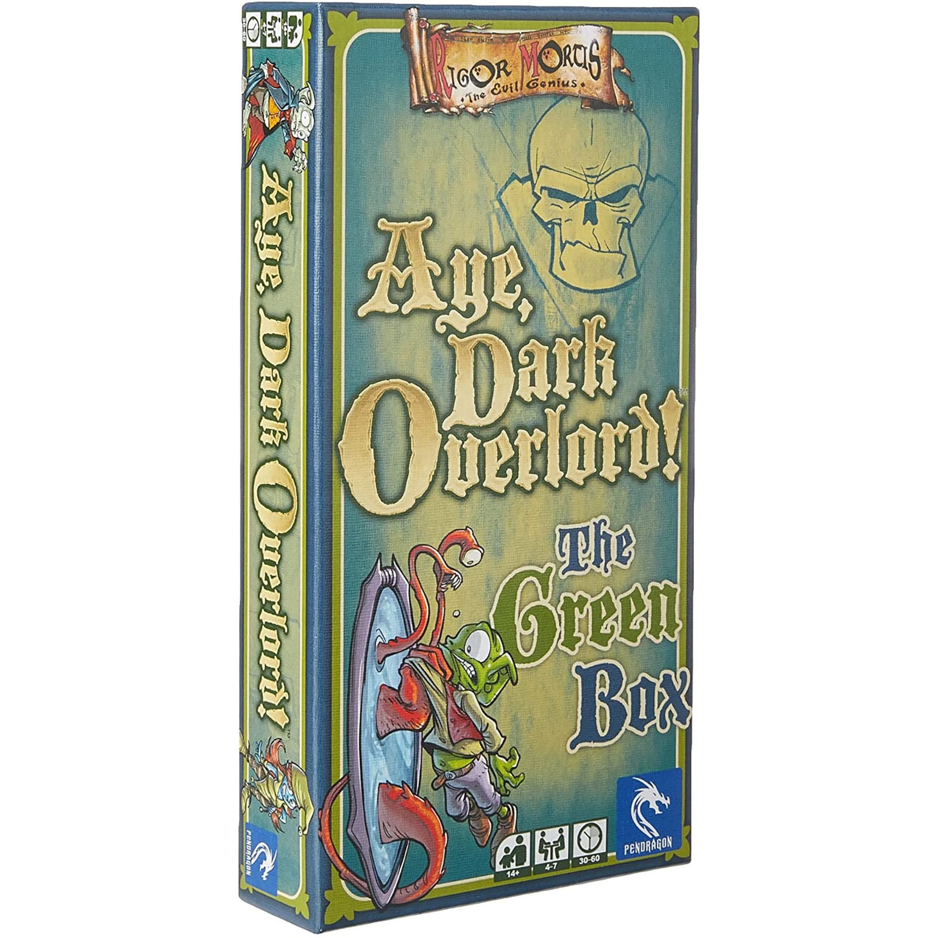 Pendragon Game Studio Aye, Dark Overlord The Green Box - Card Game, Fantasy Party Game Filled with Humor, RPG Game, for 4-7 Players, 30-60 Minute Playing Time, Ages 14+