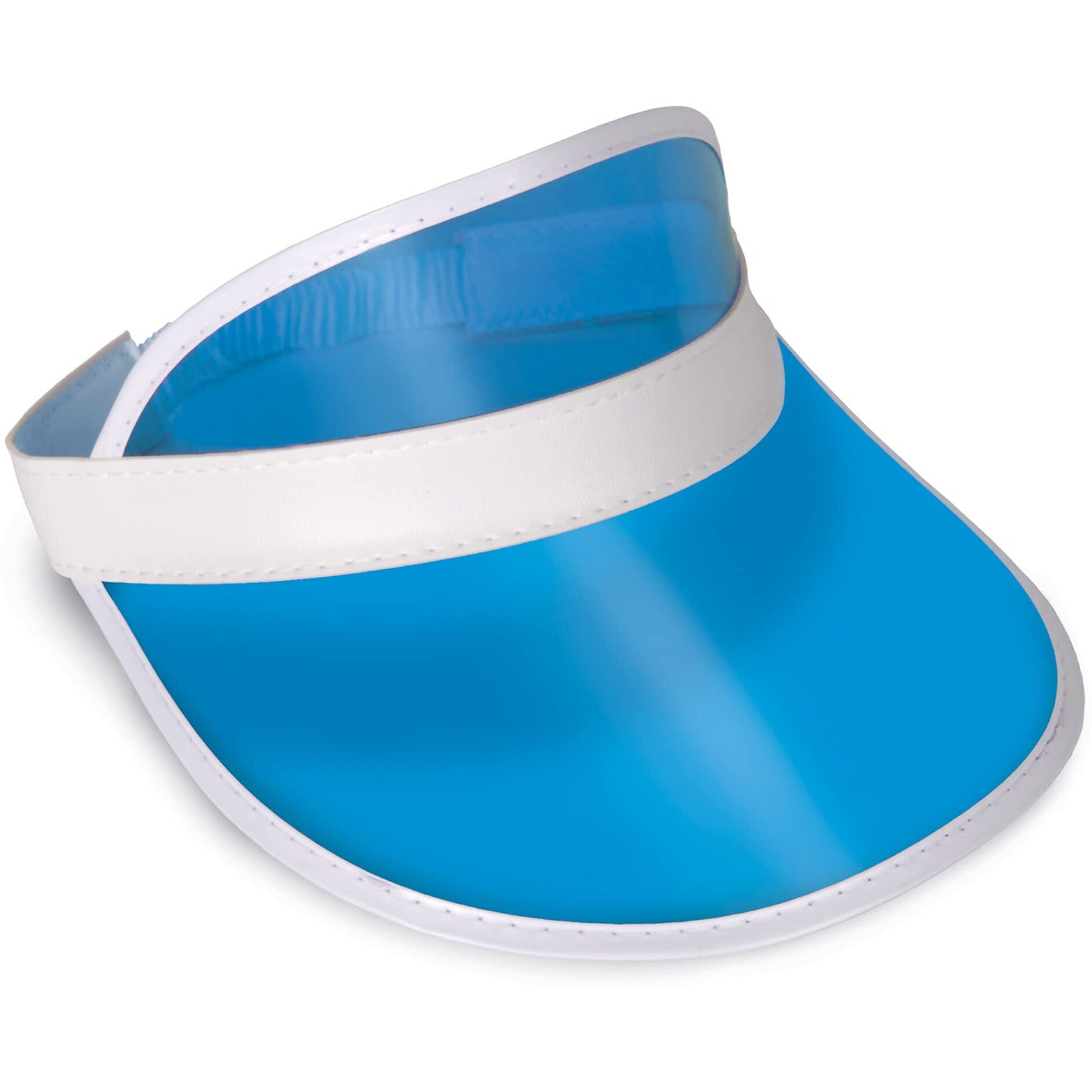 Clear Blue Plastic Dealer's Visor