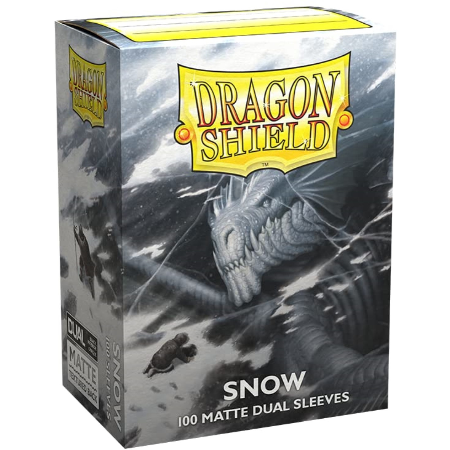 Dragon Shield Standard Size Card Sleeves - Matte Dual Snow 100CT - MTG Card Sleeves are Smooth & Tough - Compatible with Pokemon, Yugioh, & Magic The Gathering