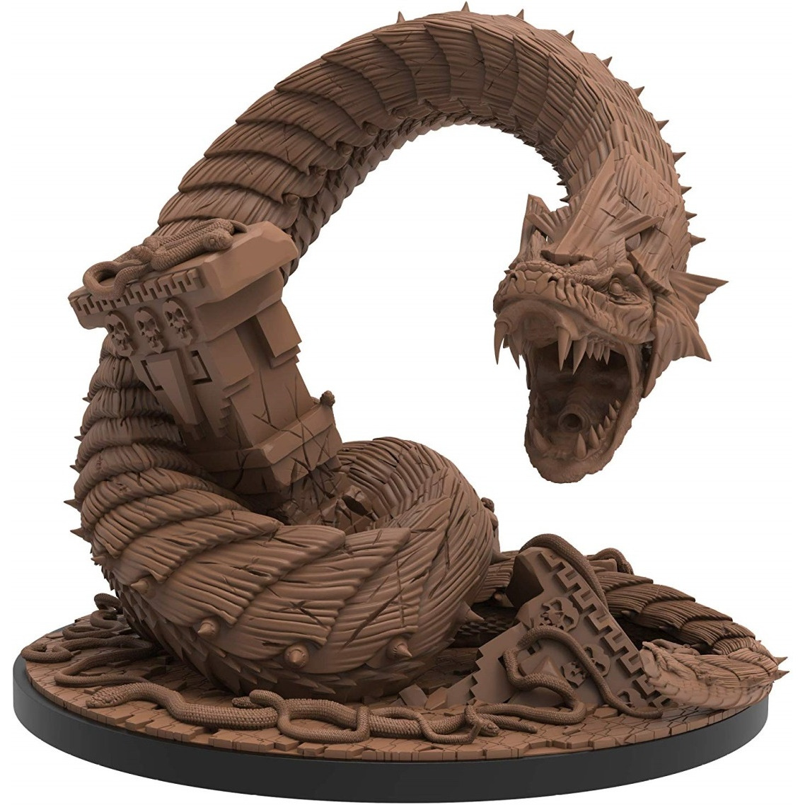 Epic Encounters Temple of The Snake God RPG Fantasy Roleplaying Tabletop Game with Huge Boss Miniature, Double-Sided Game Mat, & Game Master Adventure Book with Monster Stats, 5E Compatible