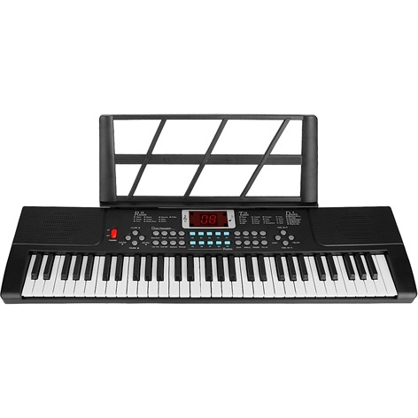 61 Keys Digital Music Electronic Keyboard Electric Musical Piano Instrument Kids Learning Keyboard w/ Stand Microphone For Beginners