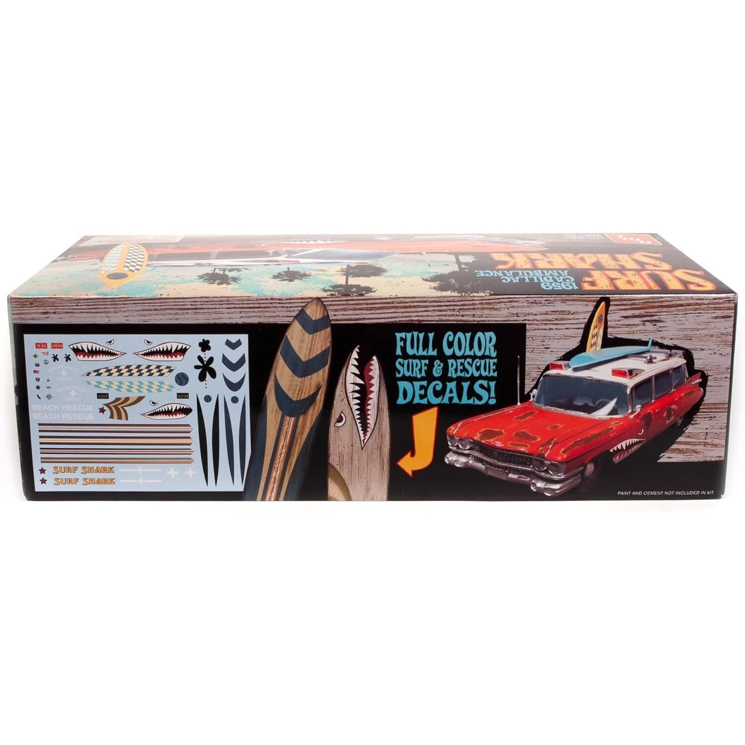 Skill 2 Model Kit 1959 Cadillac Ambulance &quotSurf Shark" 1/25 Scale Models by AMT
