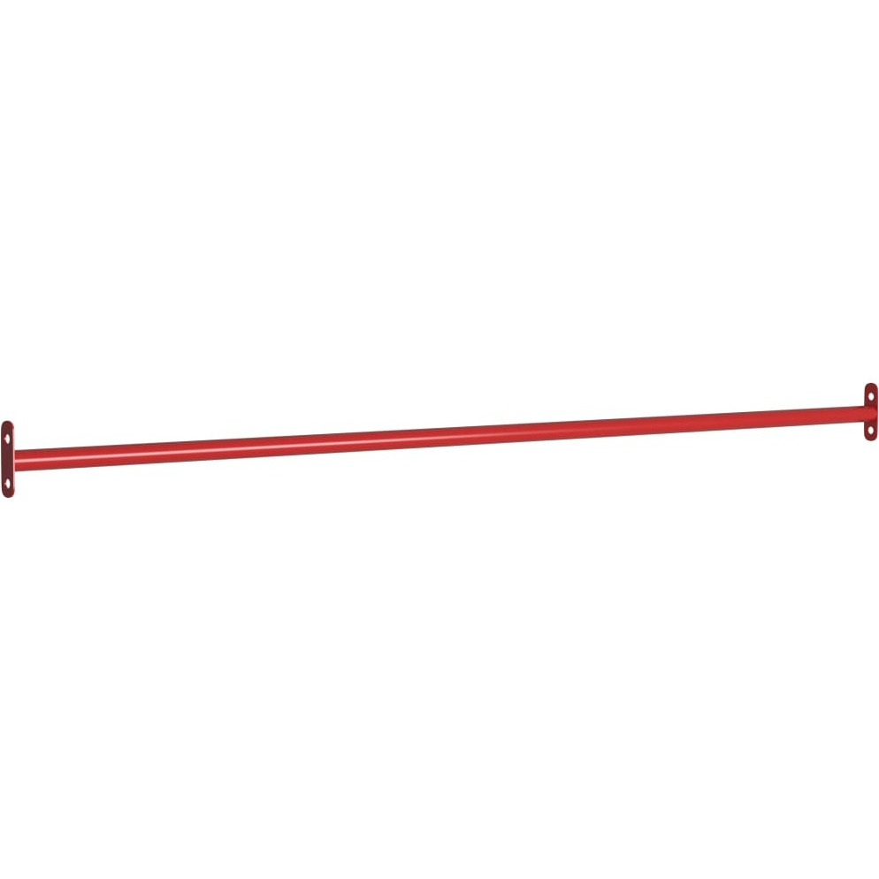 vidaXL Turning Bar 49.2" Steel Red