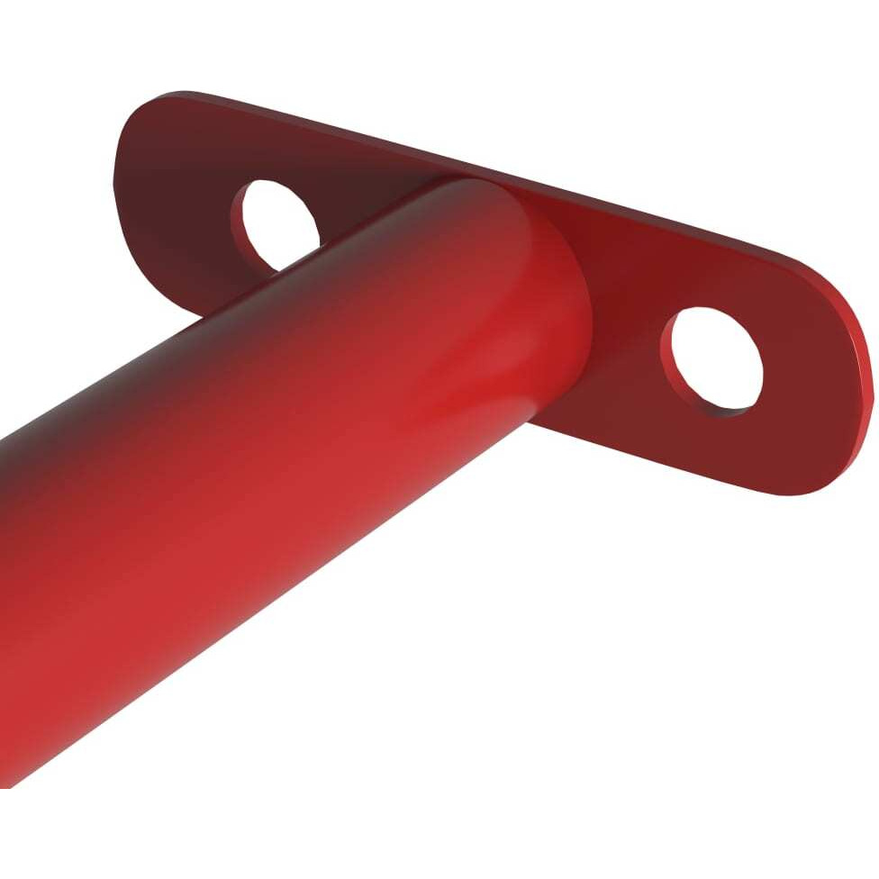 vidaXL Turning Bar 49.2" Steel Red