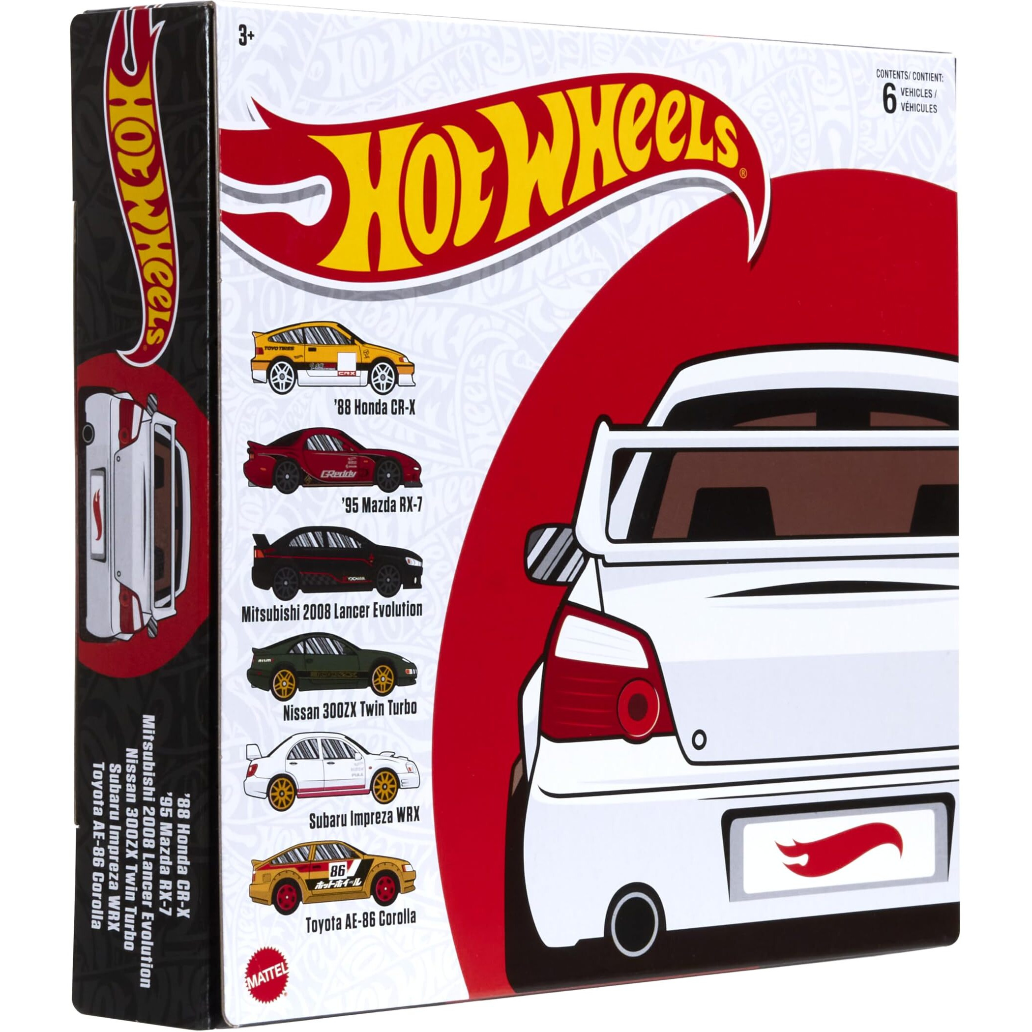 &quotHot Wheels Legends" 6 piece Set Diecast Model Cars by Hot Wheels