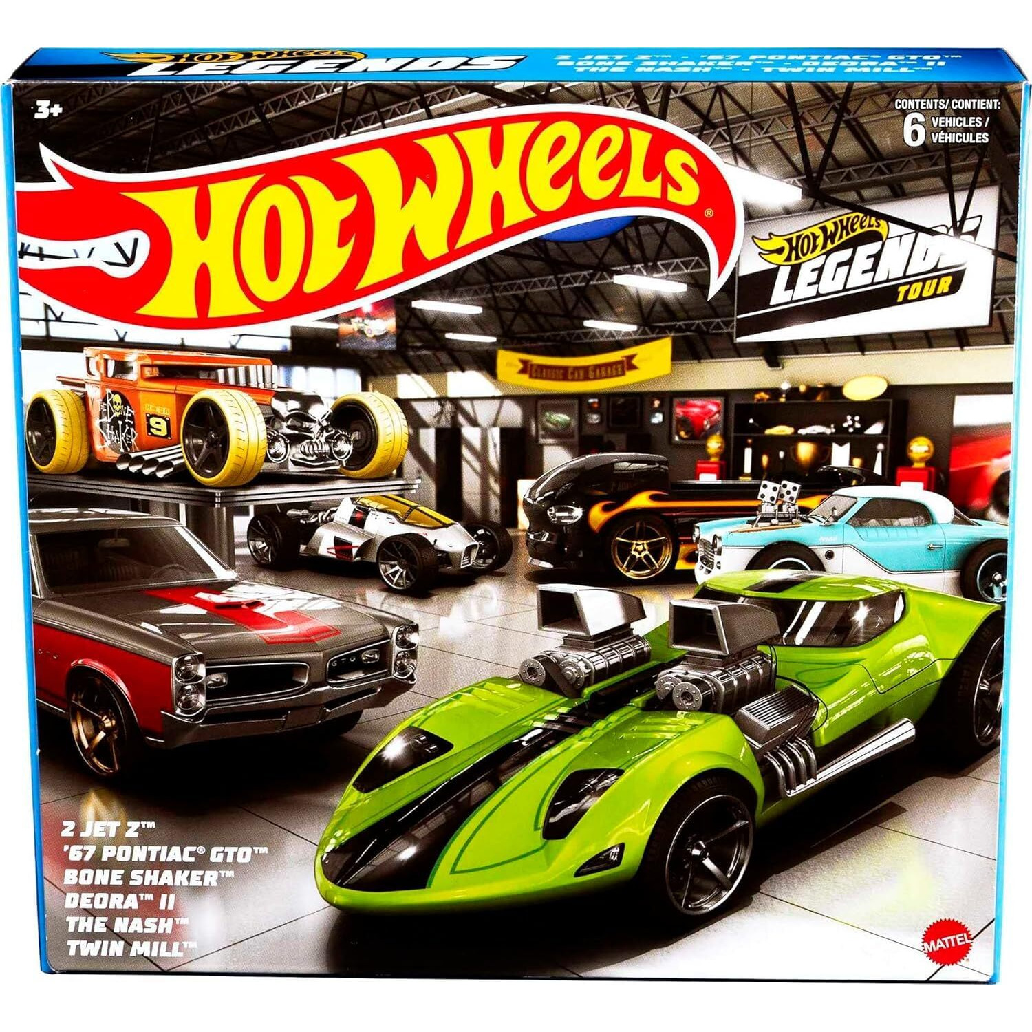&quotHot Wheels Legends" 6 piece Set Diecast Model Cars by Hot Wheels