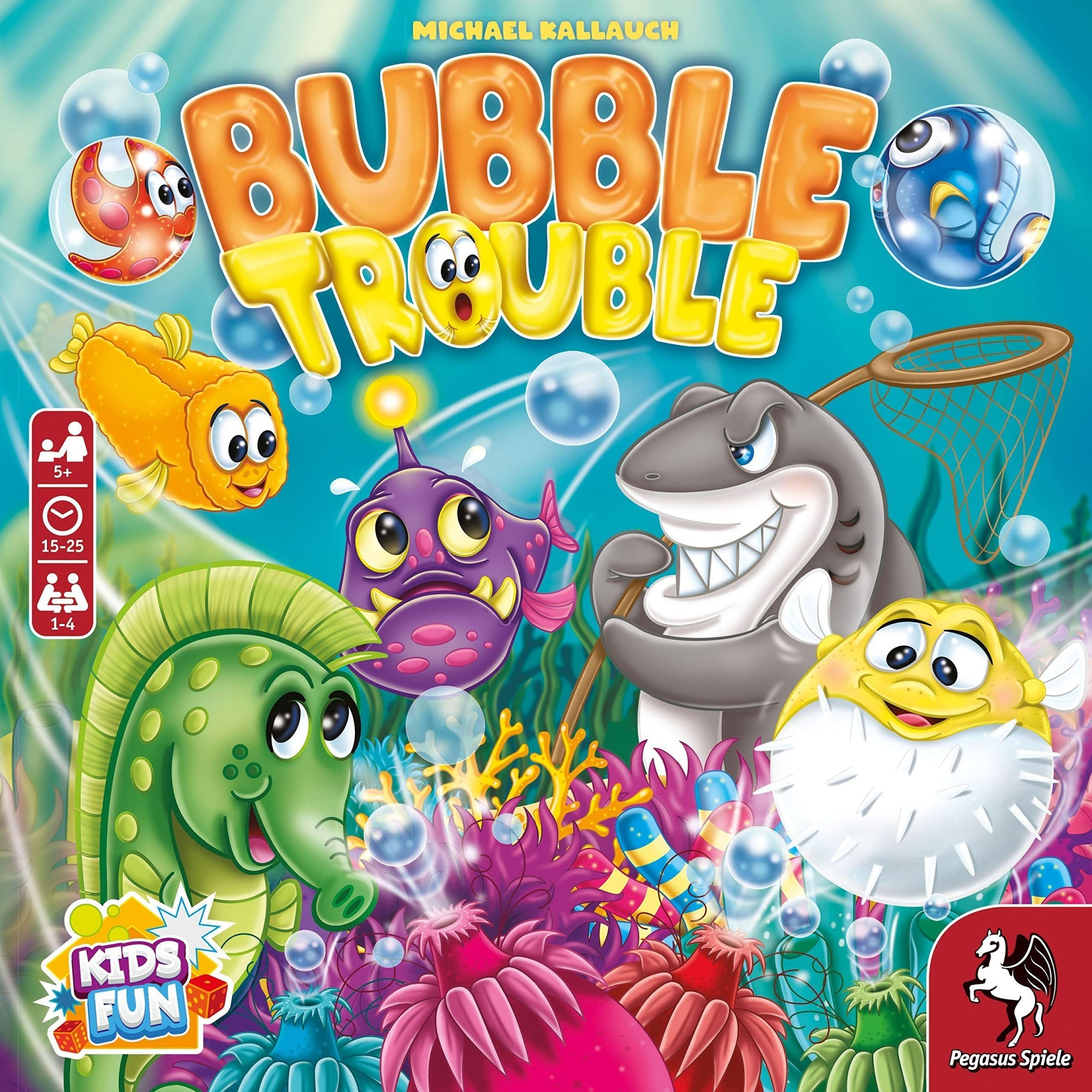 Bubble Trouble - Board Game by Pegasus Spiele 1-4 Players - Board Games for Family - 15-25 Minutes of Gameplay - Games for Family Game Night - Kids and Adults Ages 5+ - English Version