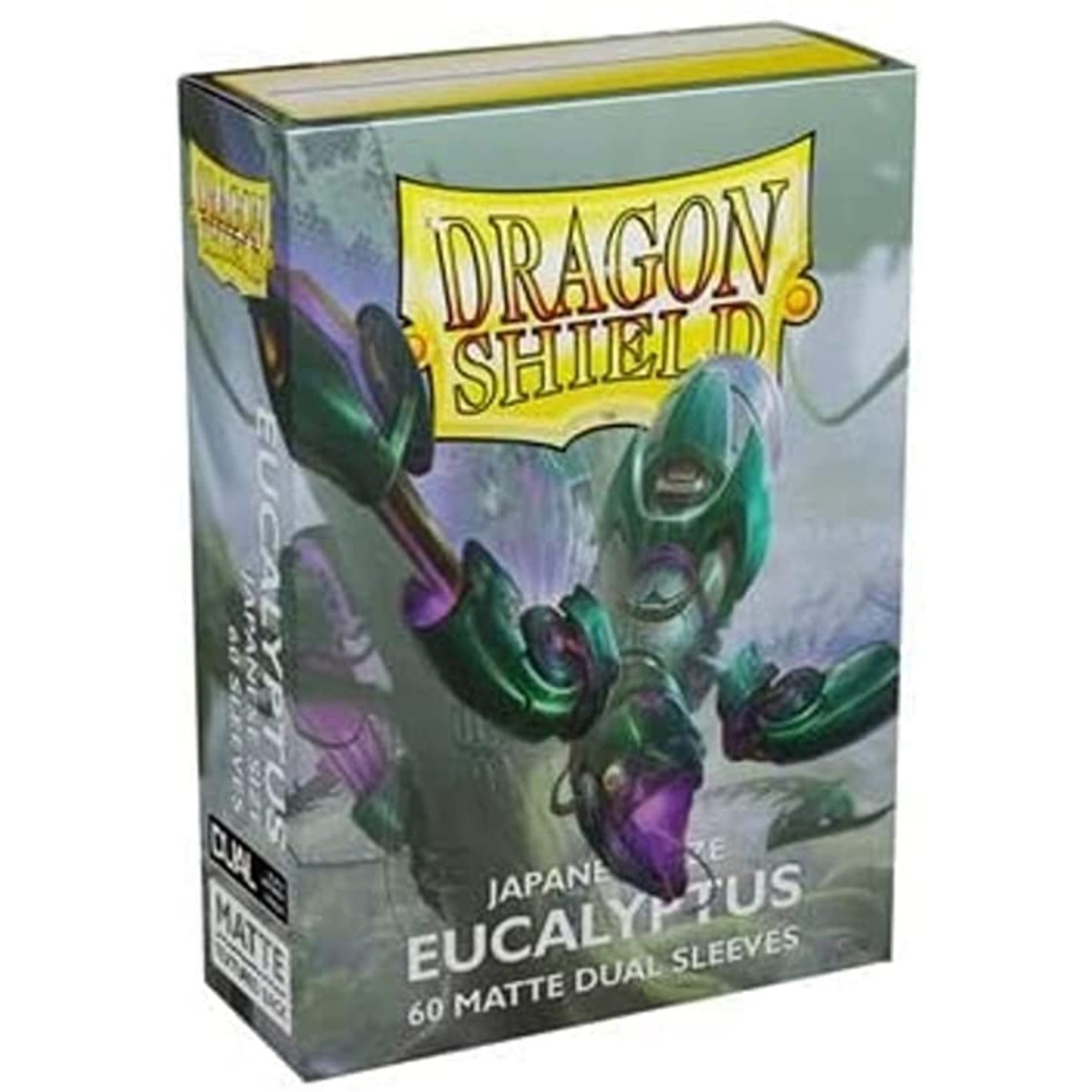 Arcane Tinmen Dragon Shield Japanese Size Sleeves - Matte Dual Eucalyptus 60CT - Card Sleeves Smooth & Tough - Compatible with Pokemon, Yugioh, & Magic The Gathering - MTG, TCG, OCG, (AT-15149)