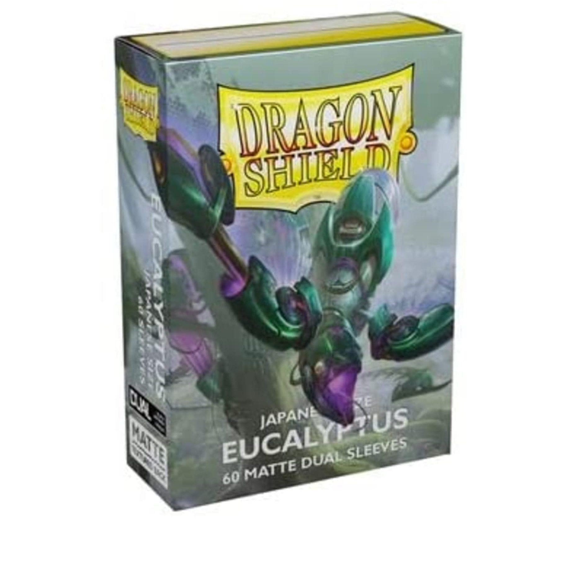Arcane Tinmen Dragon Shield Japanese Size Sleeves - Matte Dual Eucalyptus 60CT - Card Sleeves Smooth & Tough - Compatible with Pokemon, Yugioh, & Magic The Gathering - MTG, TCG, OCG, (AT-15149)