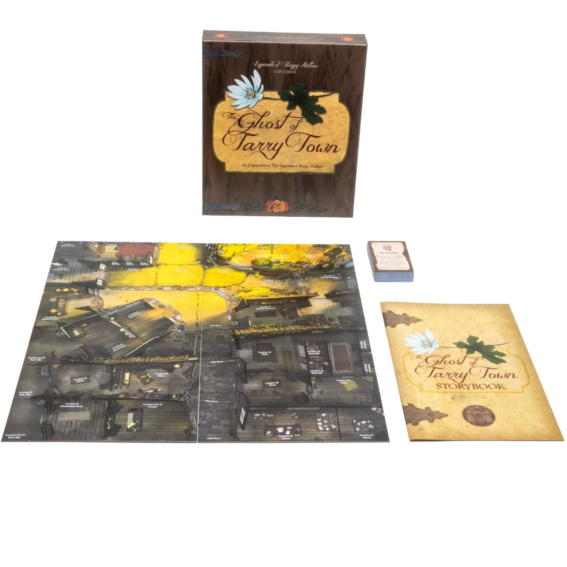 Greater Than Games Legends of Sleepy Hollow Ghost of Tarry Town, Expansion, Cooperative, Miniatures-Based Campaign Game, 1 to 4 Players, for Ages 14 and up