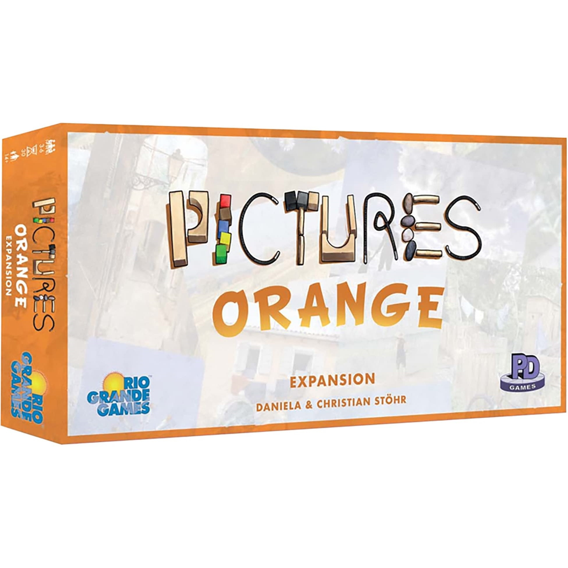 Rio Grande Games Pictures Orange Expansion - Family Game Expansion to Pictures - Ages 14+, 3-5 Players, 30 Min Game Play