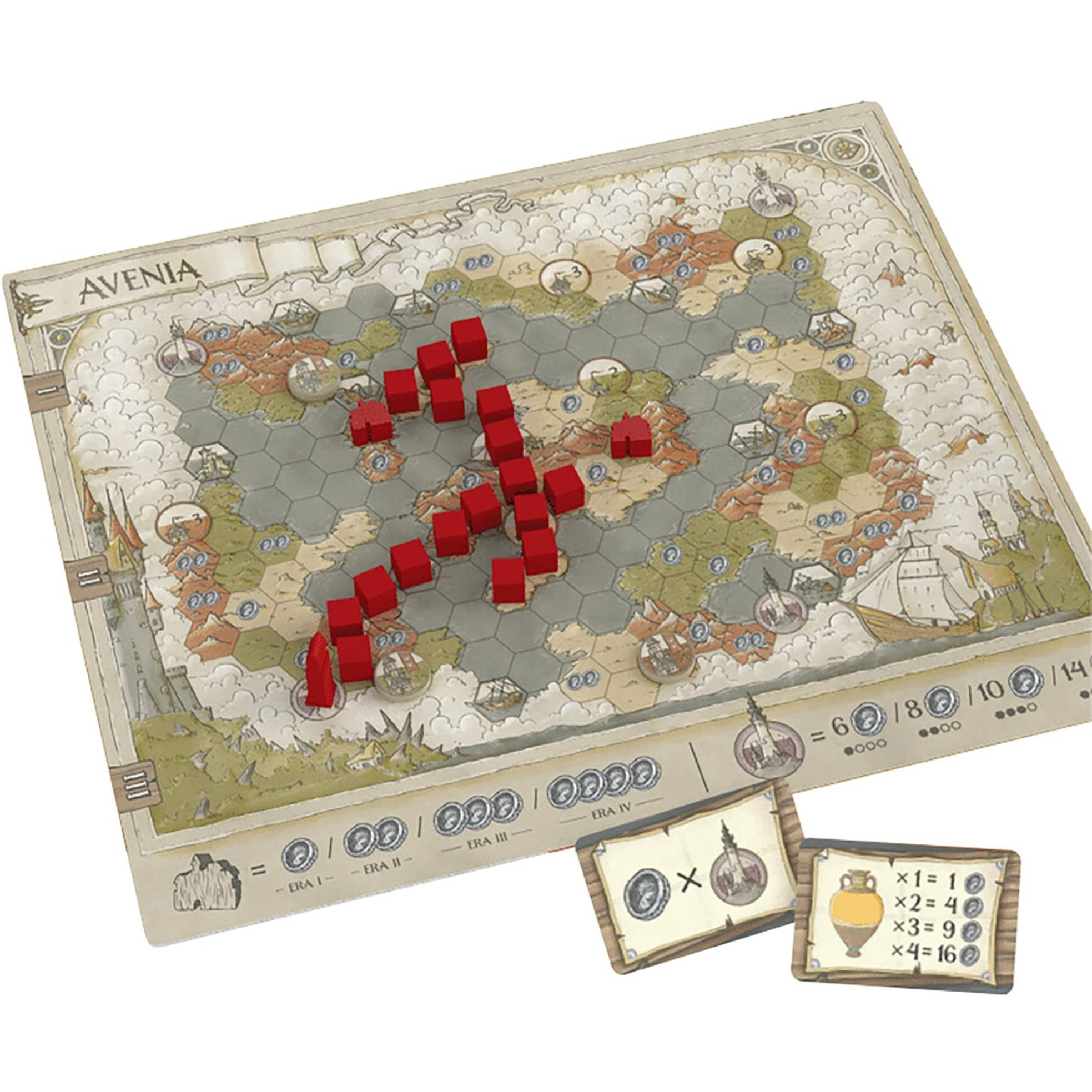 Alderac Entertainment Group (AEG) The Guild of Merchant Explorers Board Game, Explore The World, Establish New Settlements, 1-4 Players, Ages 14+, 45 Min Play Time, Solo Play