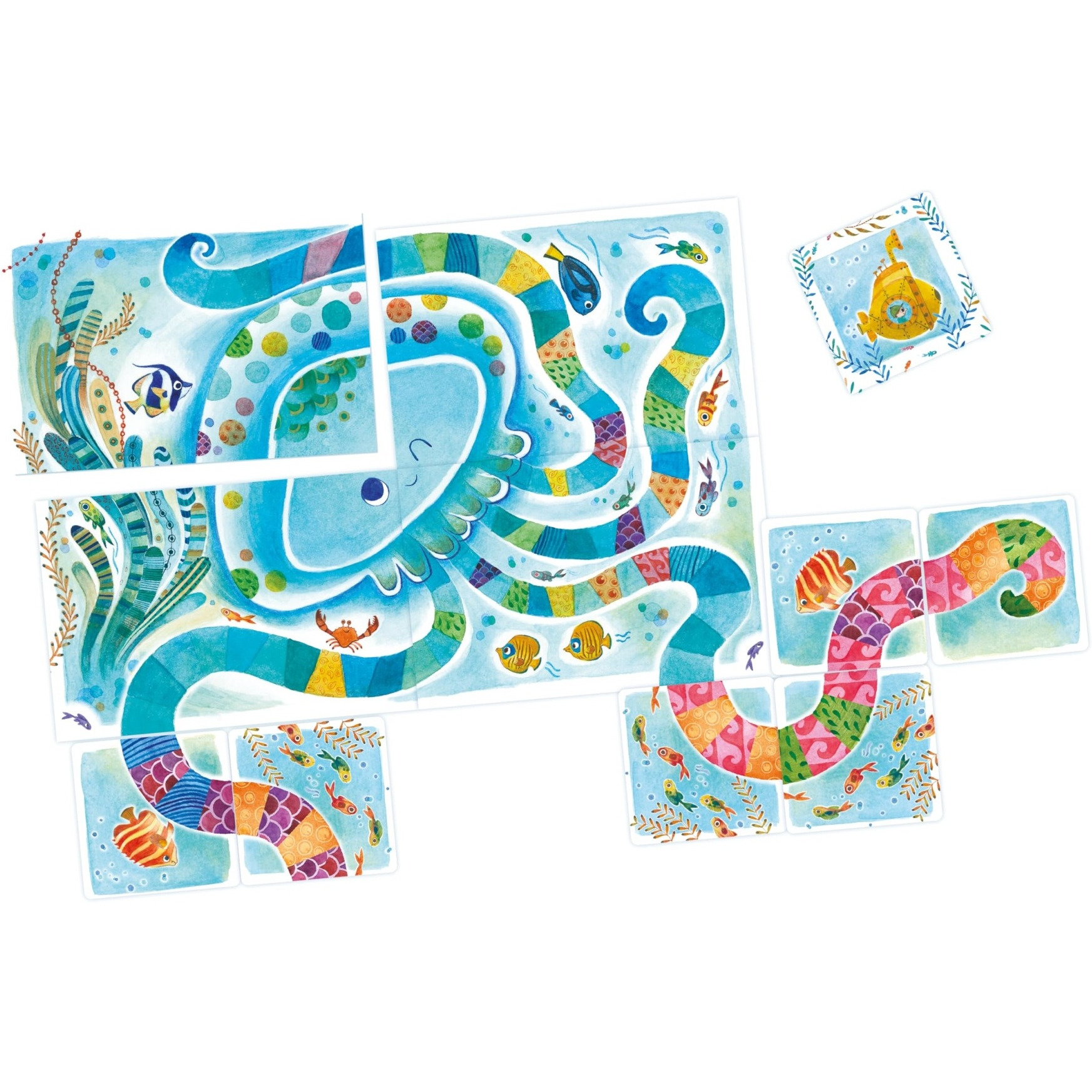 IELLO Loki Tentacolor - Ocean Explorer Drafting Game, Kids & Family,Games Ages 4+, 2-4 Players, 15 Min