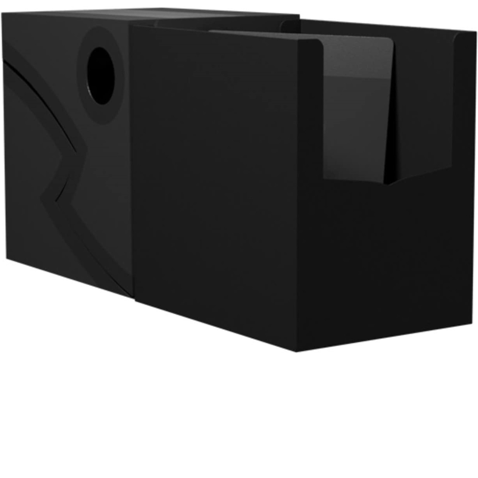 Arcane Tinmen Dragon Shield Card Deck Box - Double Shell Shadow Black/Black - Sturdy TCG, OCG Card Storage - Compatible with Pokemon Yugioh Commander and MTG Magic The Gathering Cards (AT-30624)