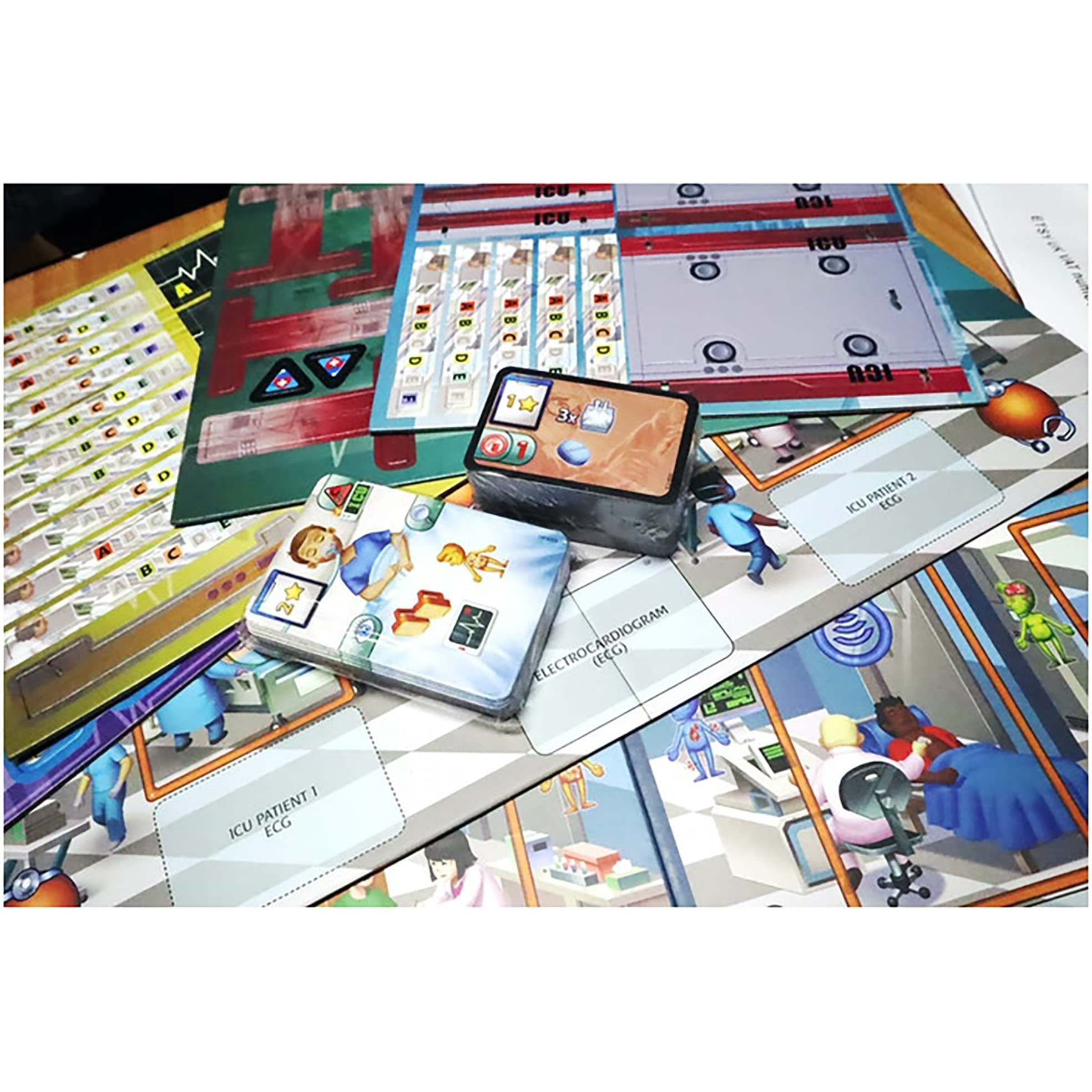 Artipia Games Artipiagames Rush M.D. ICU Expansion Cooperative Board Game, Worker Placement, Strategy, Ages 14+, 1-4 Players, 30-45 Mins