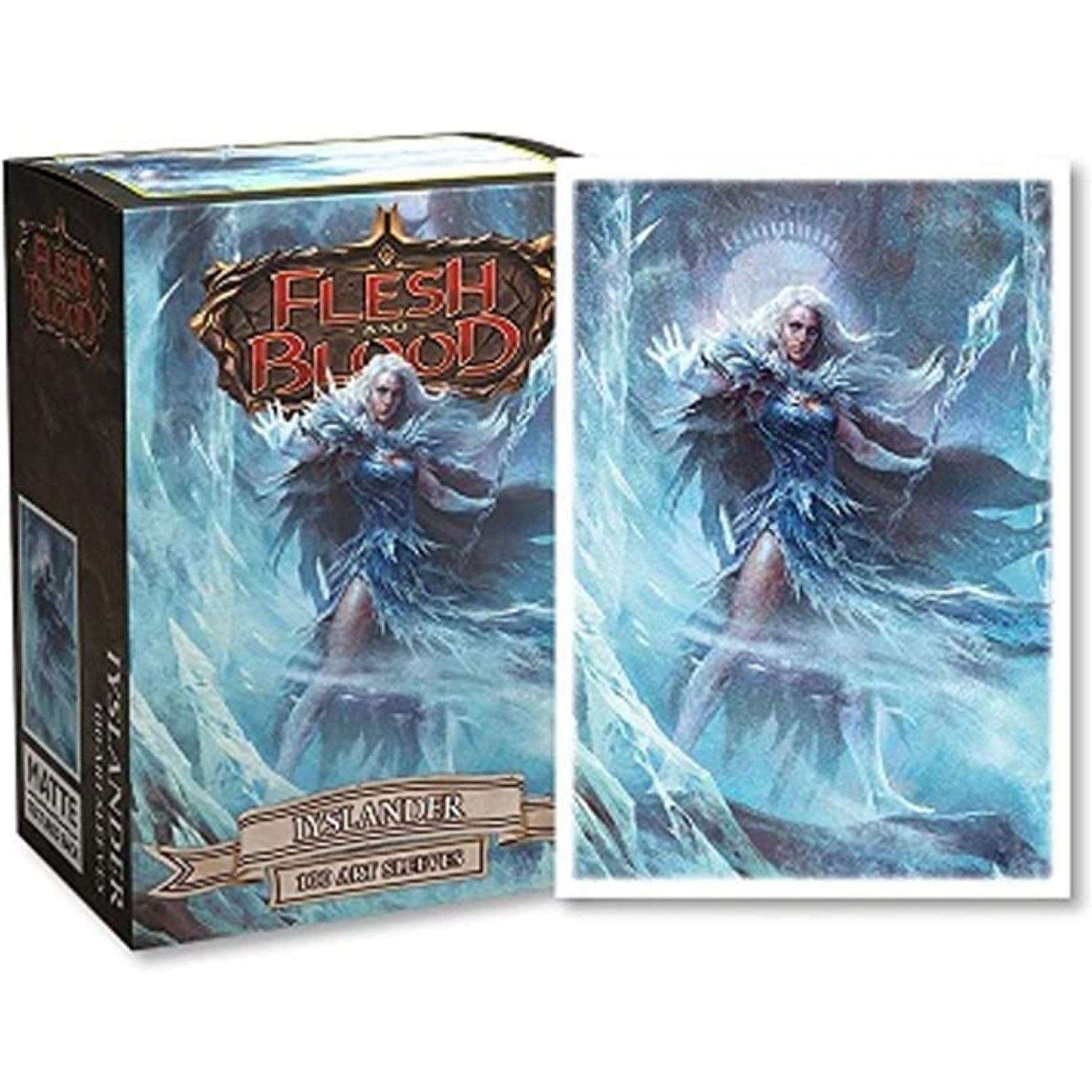 Arcane Tinmen Dragon Shield Sleeves - Flesh and Blood Iyslander 100 CT - MTG Card Sleeves are Smooth & Tough - Compatible with Pokemon & Magic The Gathering Card Sleeves (AT-16052)