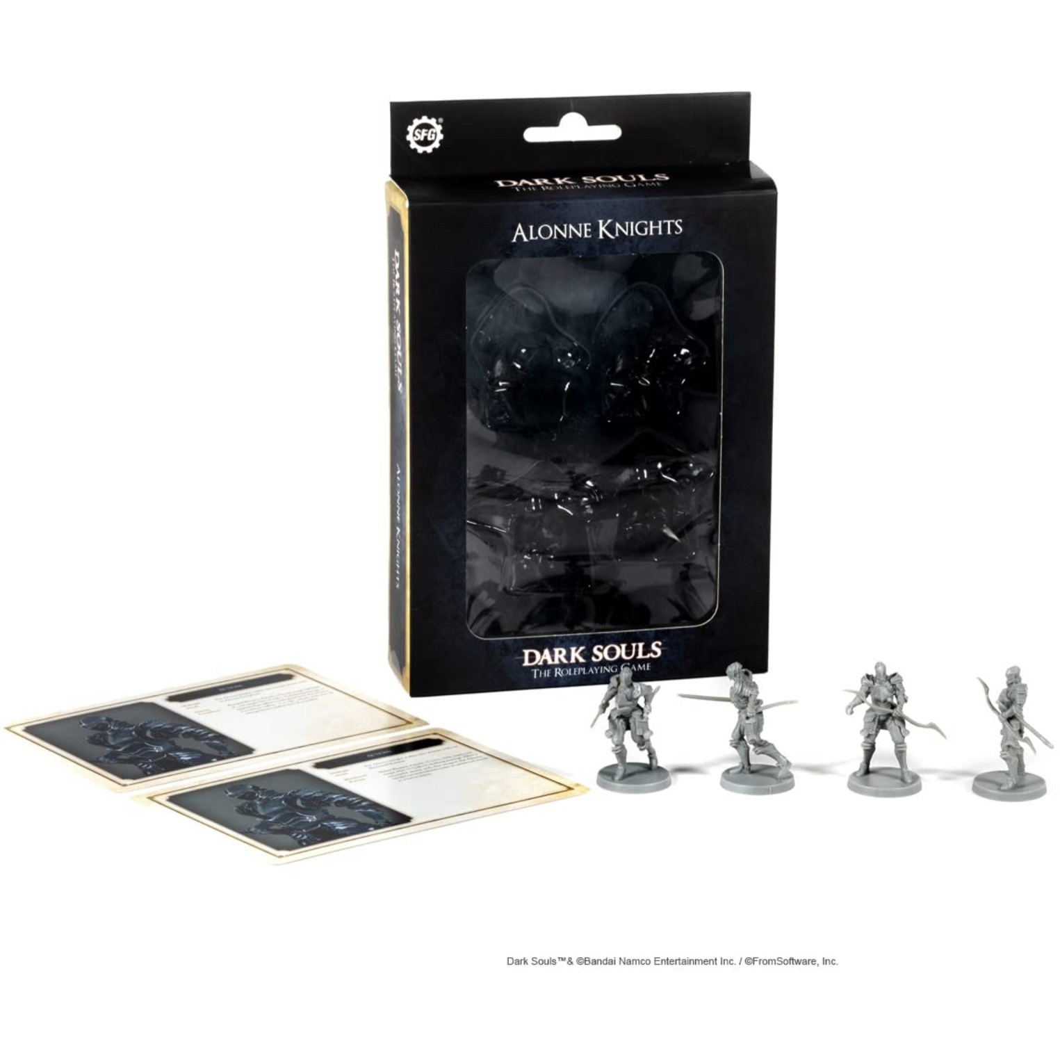 Dark Souls The Role Playing Game Alonne Knights Miniatures & Stat Cards