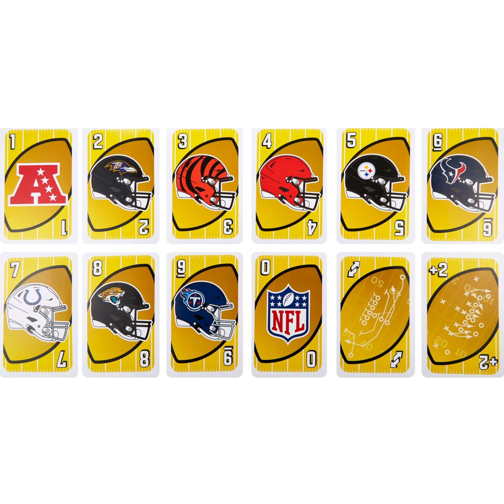 Mattel Games Giant UNO NFL Game for Kids, Adults & Family with oversized cards