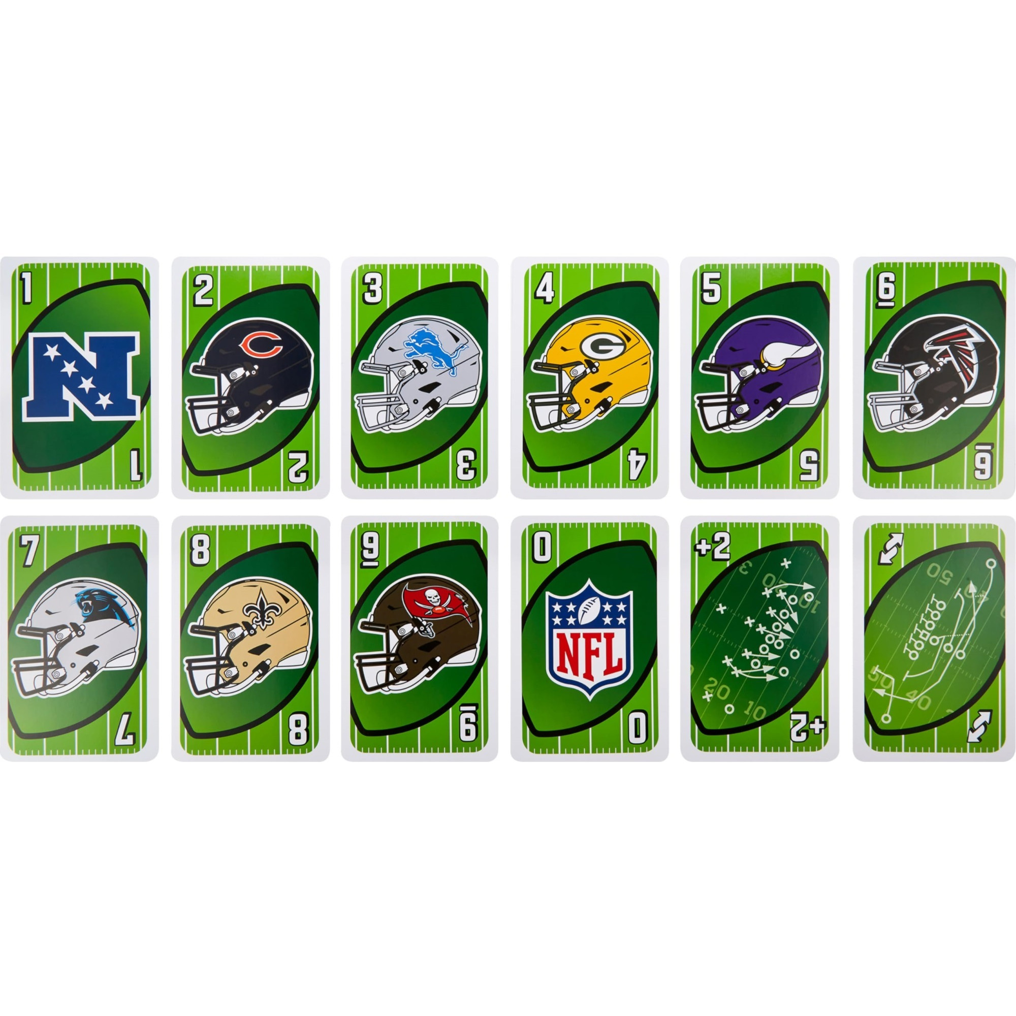 Mattel Games Giant UNO NFL Game for Kids, Adults & Family with oversized cards