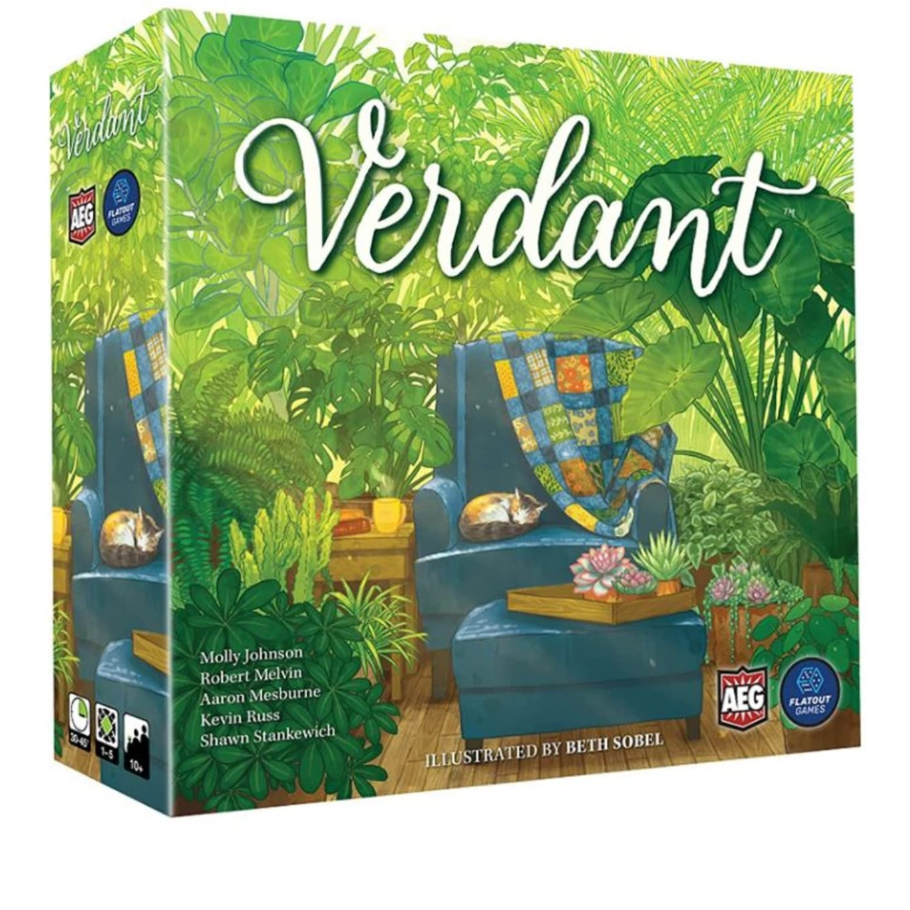 Alderac Entertainment Group (AEG) Verdant - Family Spatial Puzzle Game, Ages 10+, 1-5 Players, 30-45 Min