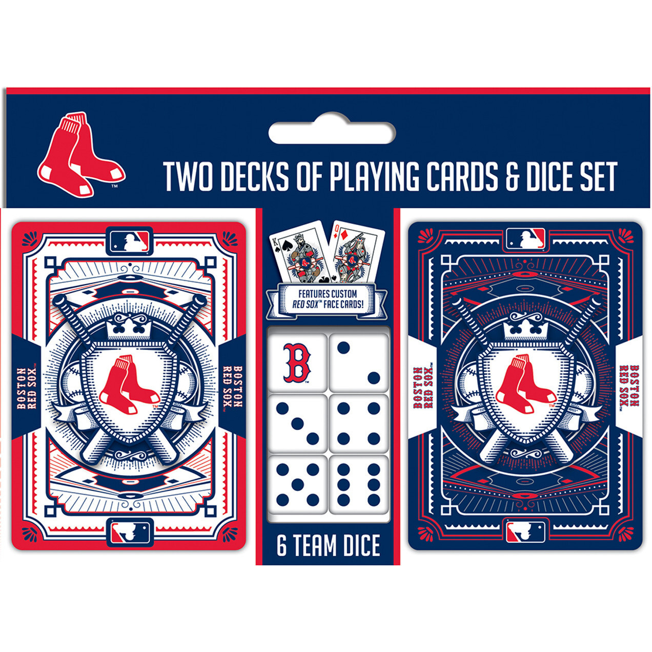 Boston Red Sox Playing Cards and Dice Set